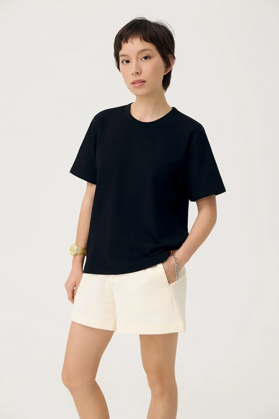 3EIGHTH | Everyday Reversible Tee in Black & Steel Grey - Image 6