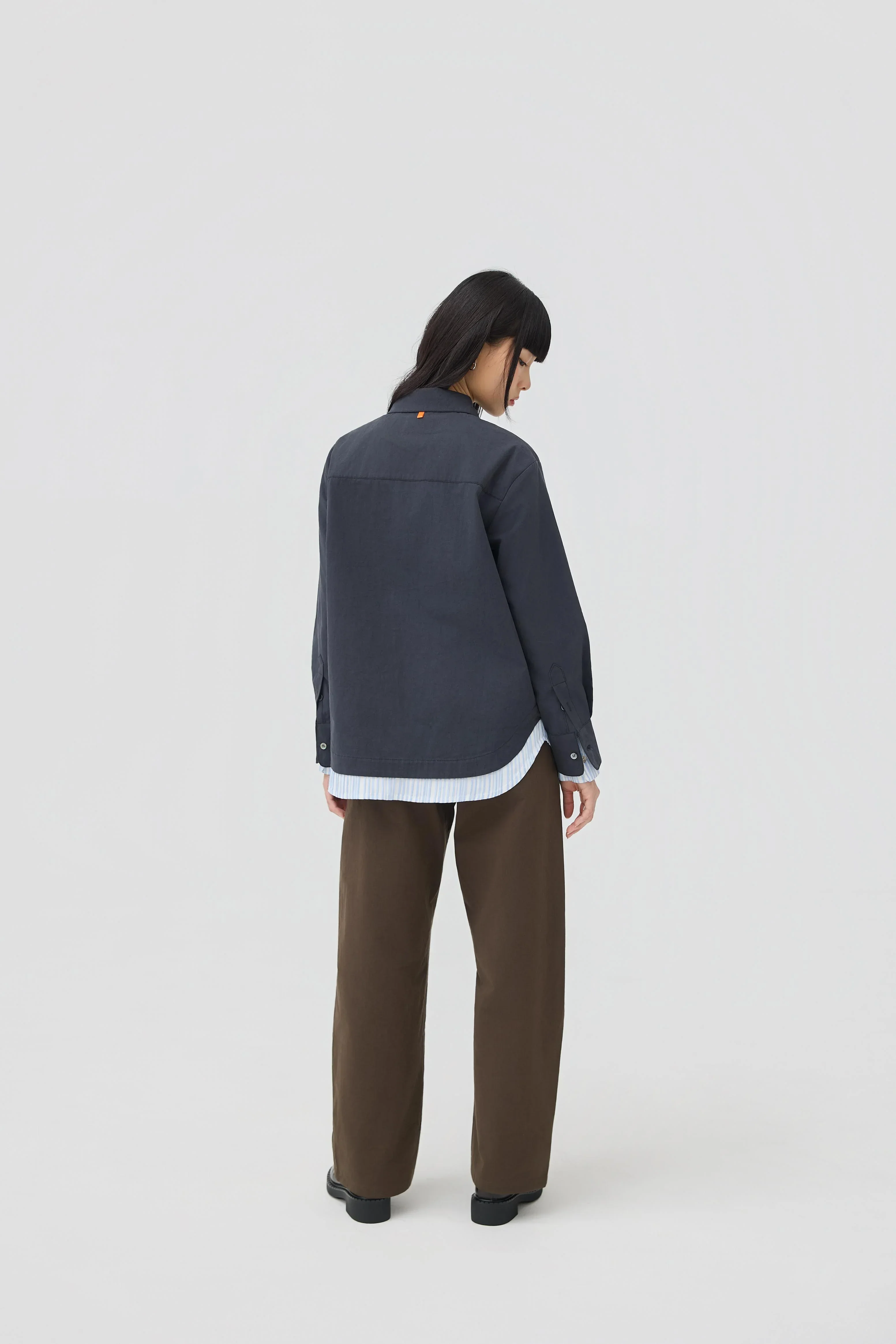 3EIGHTH | Kasane Shirt In Ink Navy - Image 7