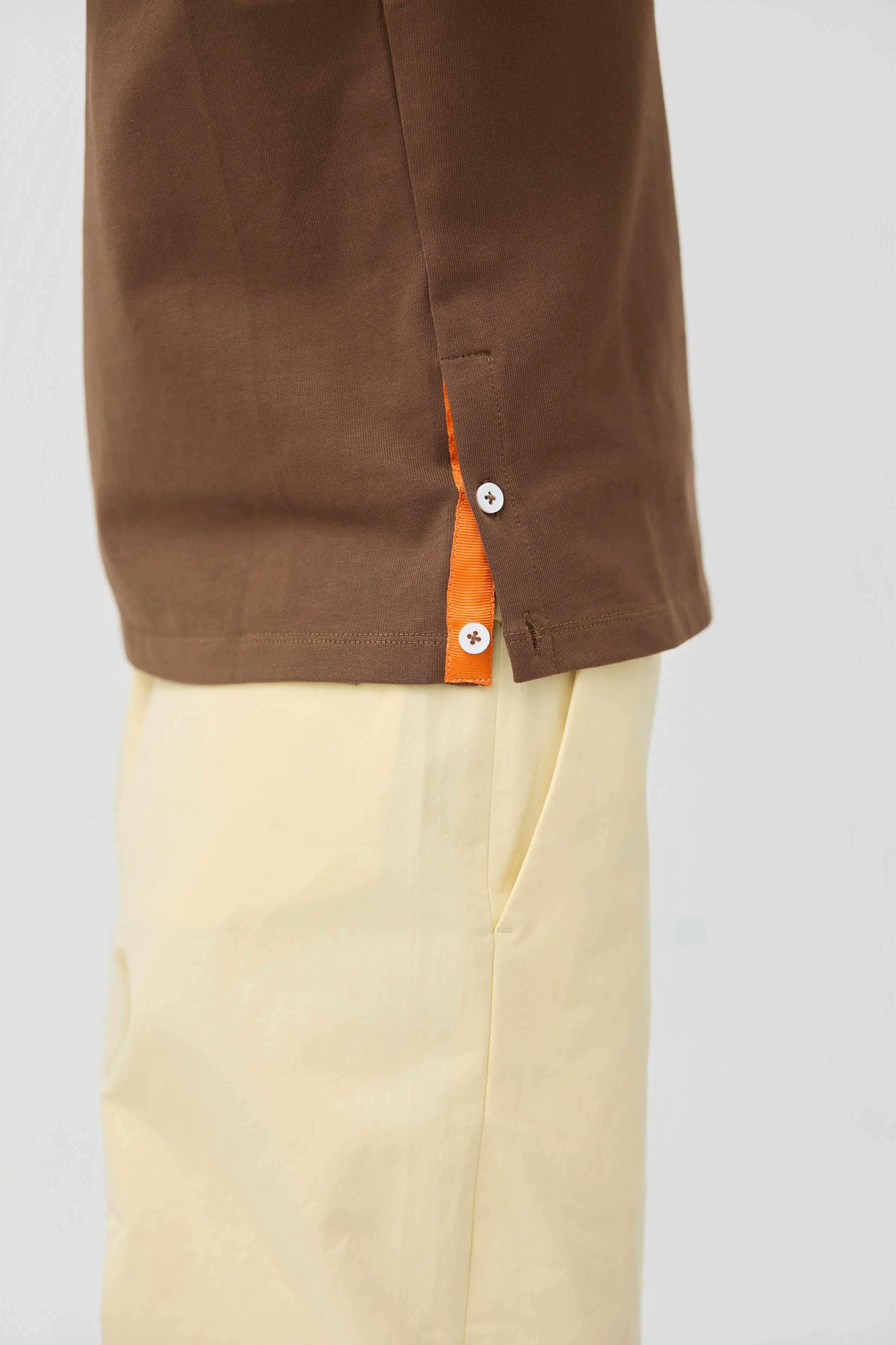 3EIGHTH | Musubi Henley Tank In Chocolate - Image 4