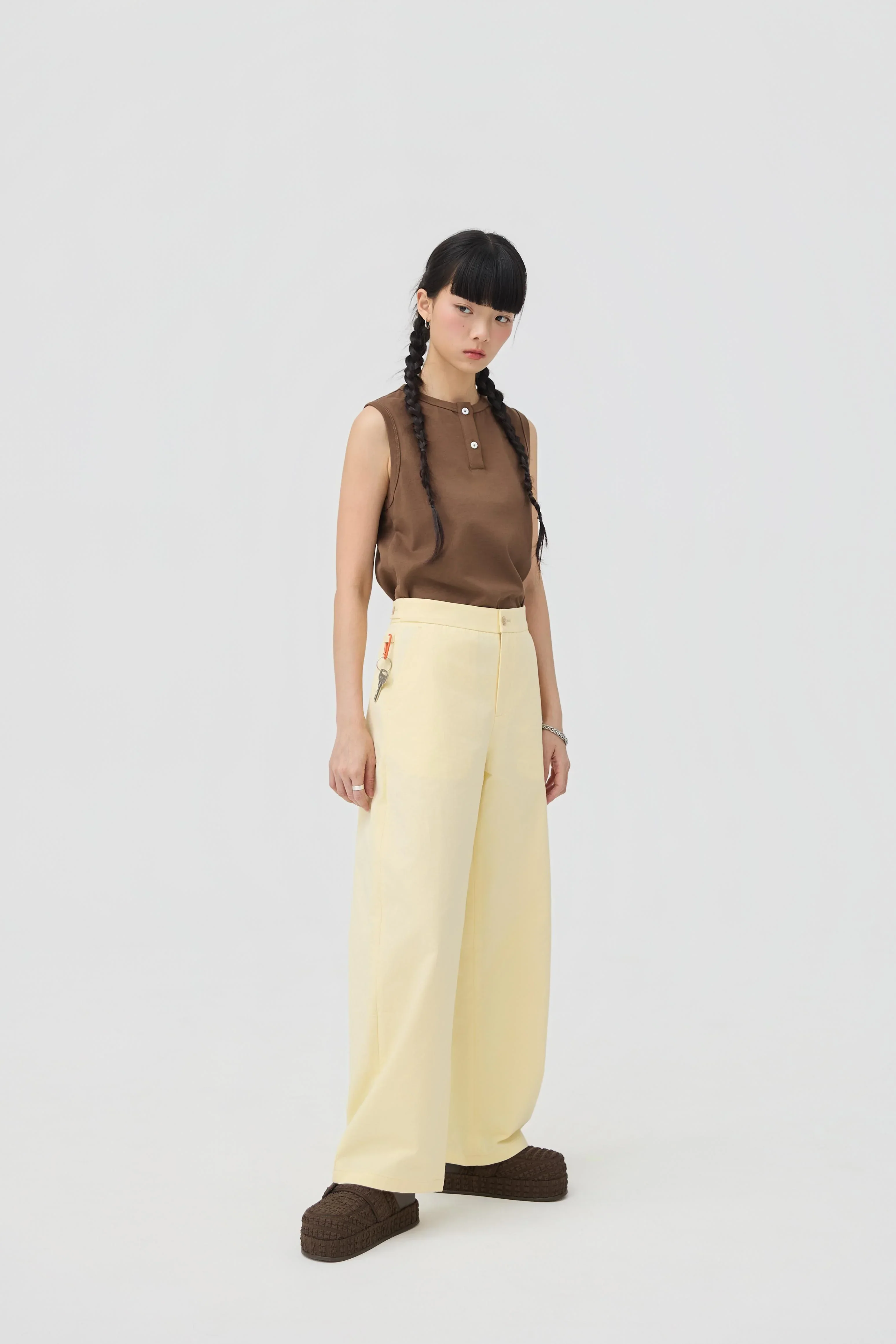 3EIGHTH | Sagyo Trousers In Sunshine Yellow - Image 3
