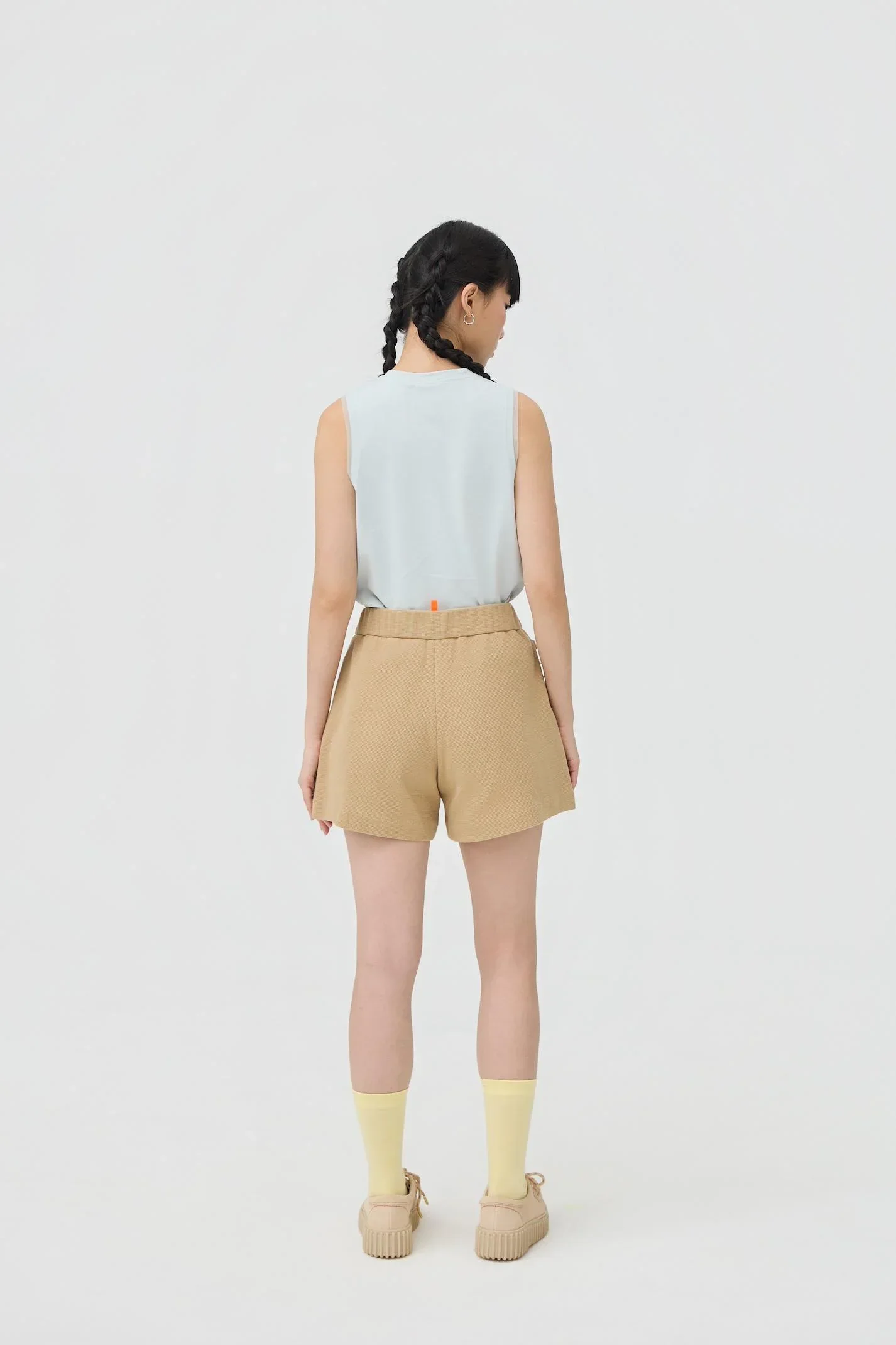 3EIGHTH | Yuru Knit Shorts Khaki - Image 7