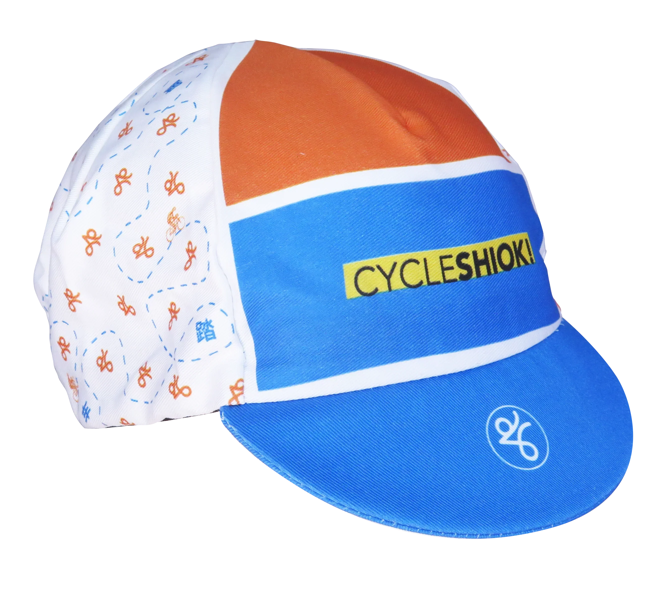 A DESIGN BY TAKACHYA | Cycling Cap - Cycle Shiok Orange Blue - Image 6