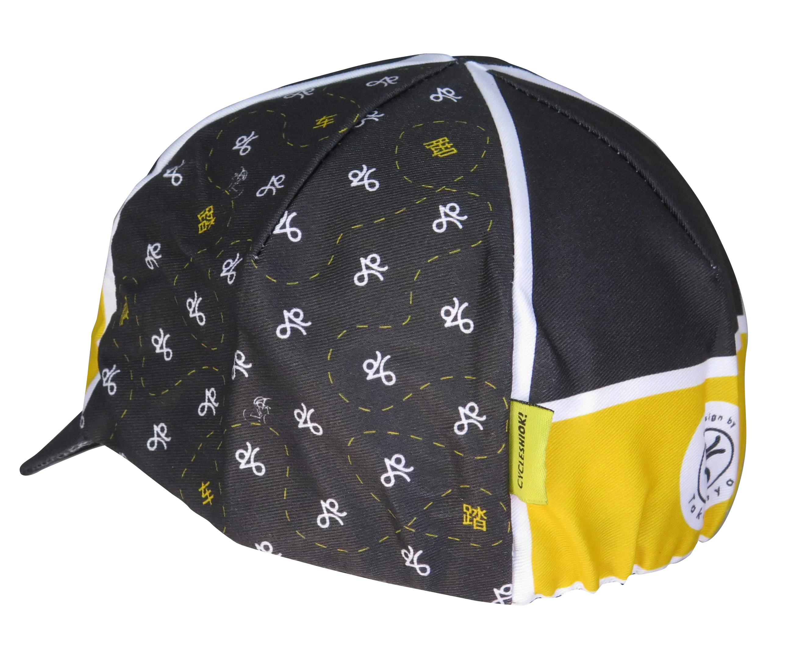 A DESIGN BY TAKACHYA | Cycling Cap - Cycle Shiok Yellow Black - Image 3