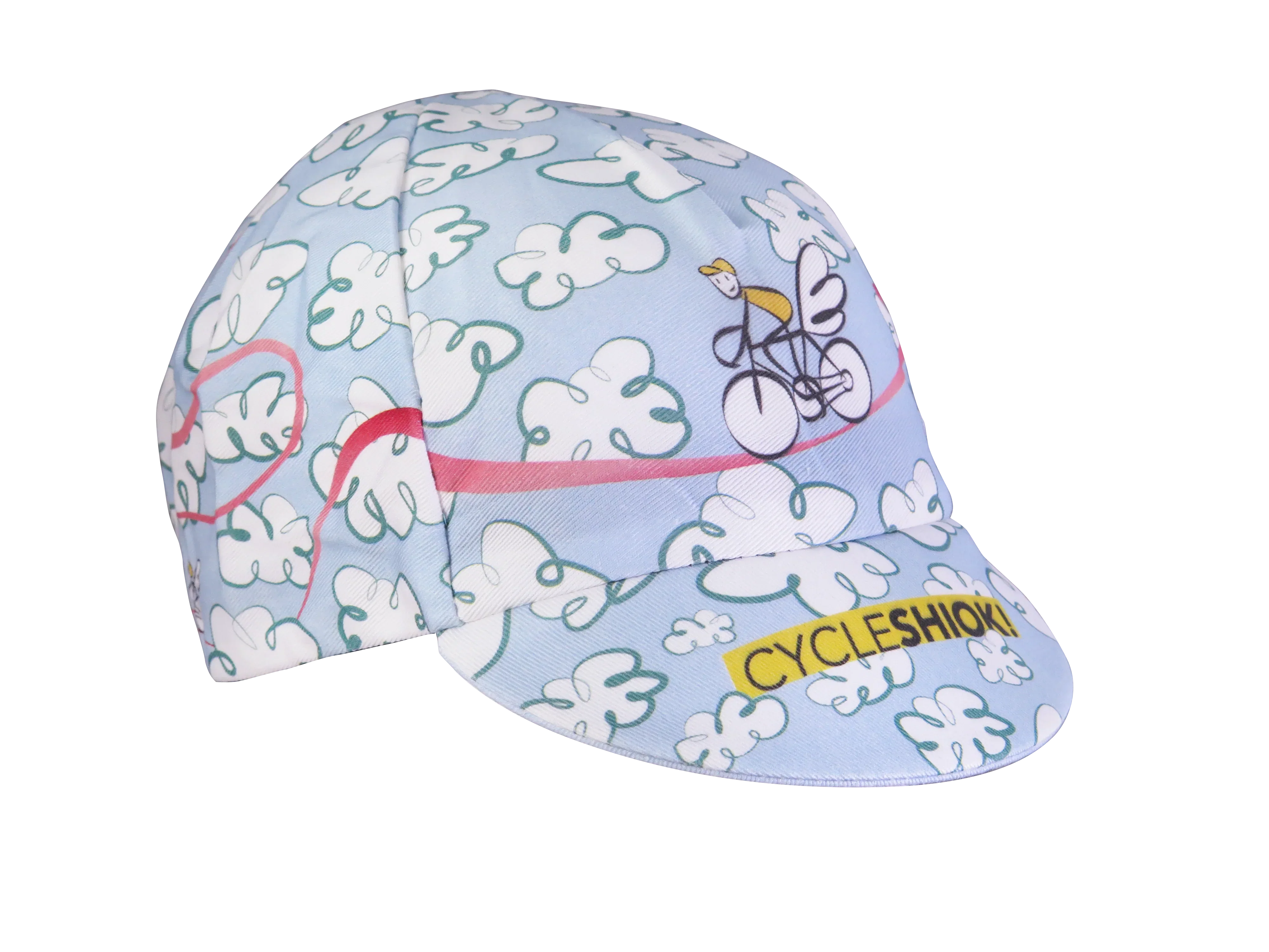 A DESIGN BY TAKACHYA | Cycling Cap - Flying Unicorn Sky Blue - Image 11