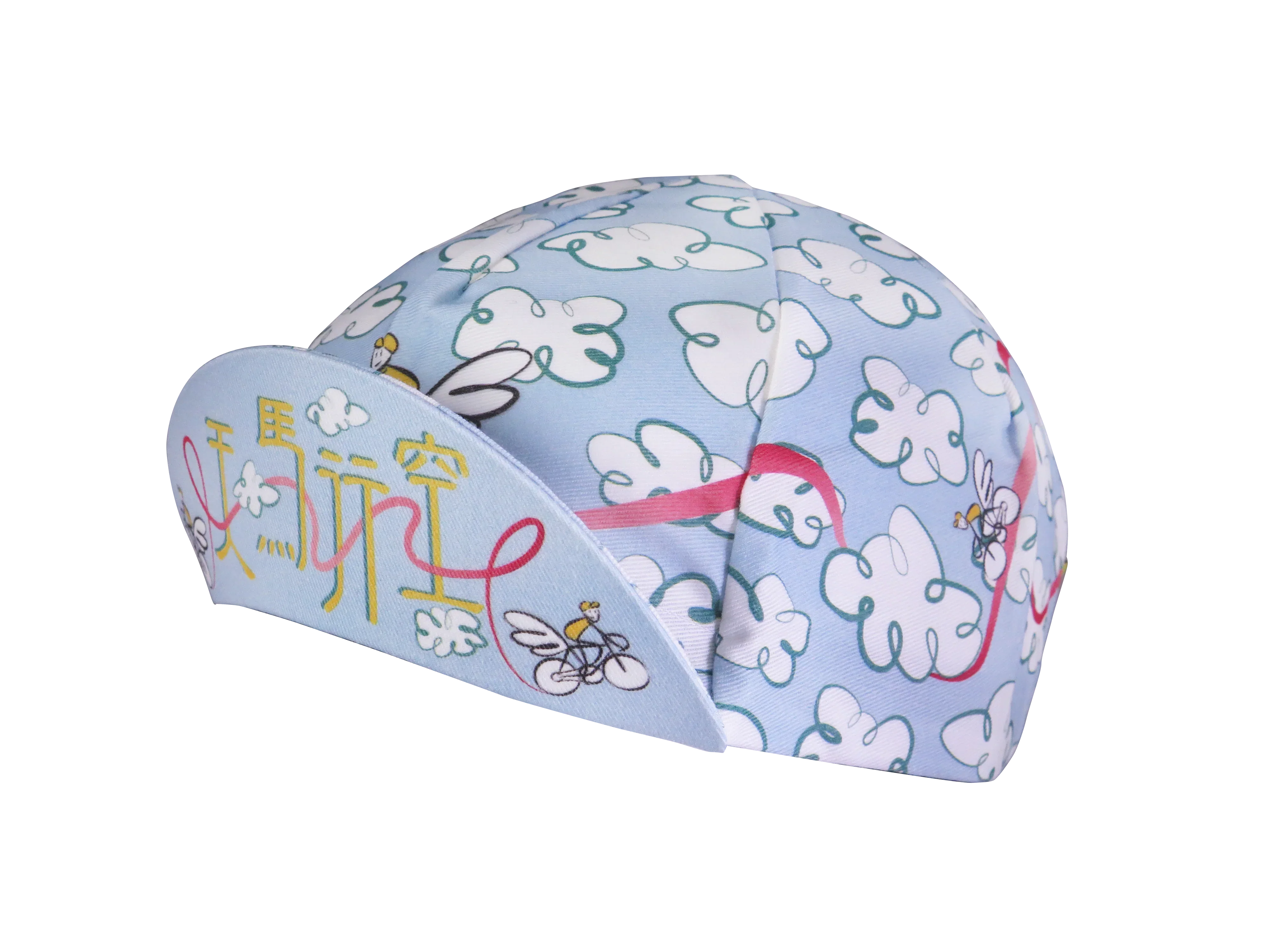 A DESIGN BY TAKACHYA | Cycling Cap - Flying Unicorn Sky Blue - Image 4