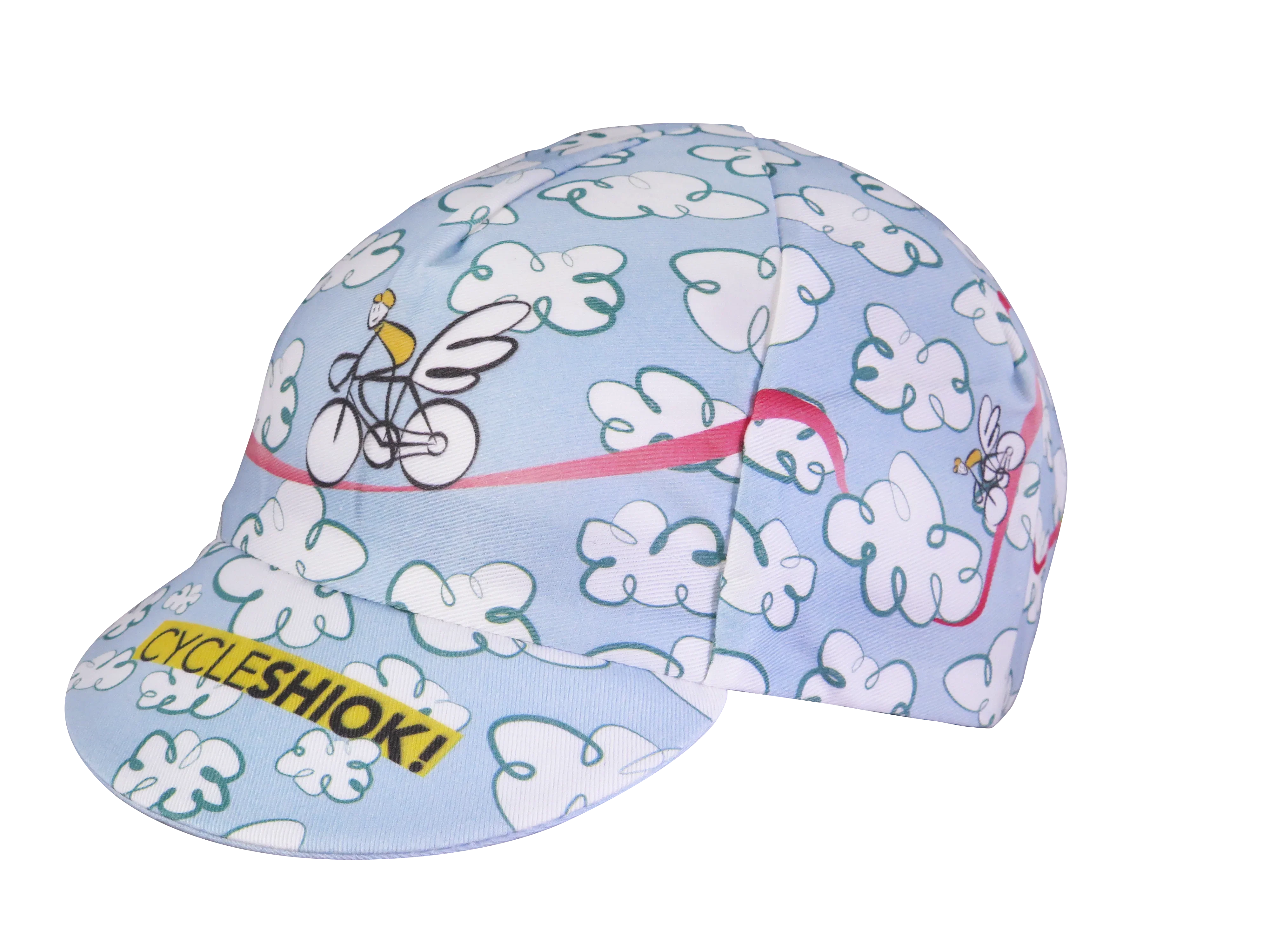A DESIGN BY TAKACHYA | Cycling Cap - Flying Unicorn Sky Blue - Image 5