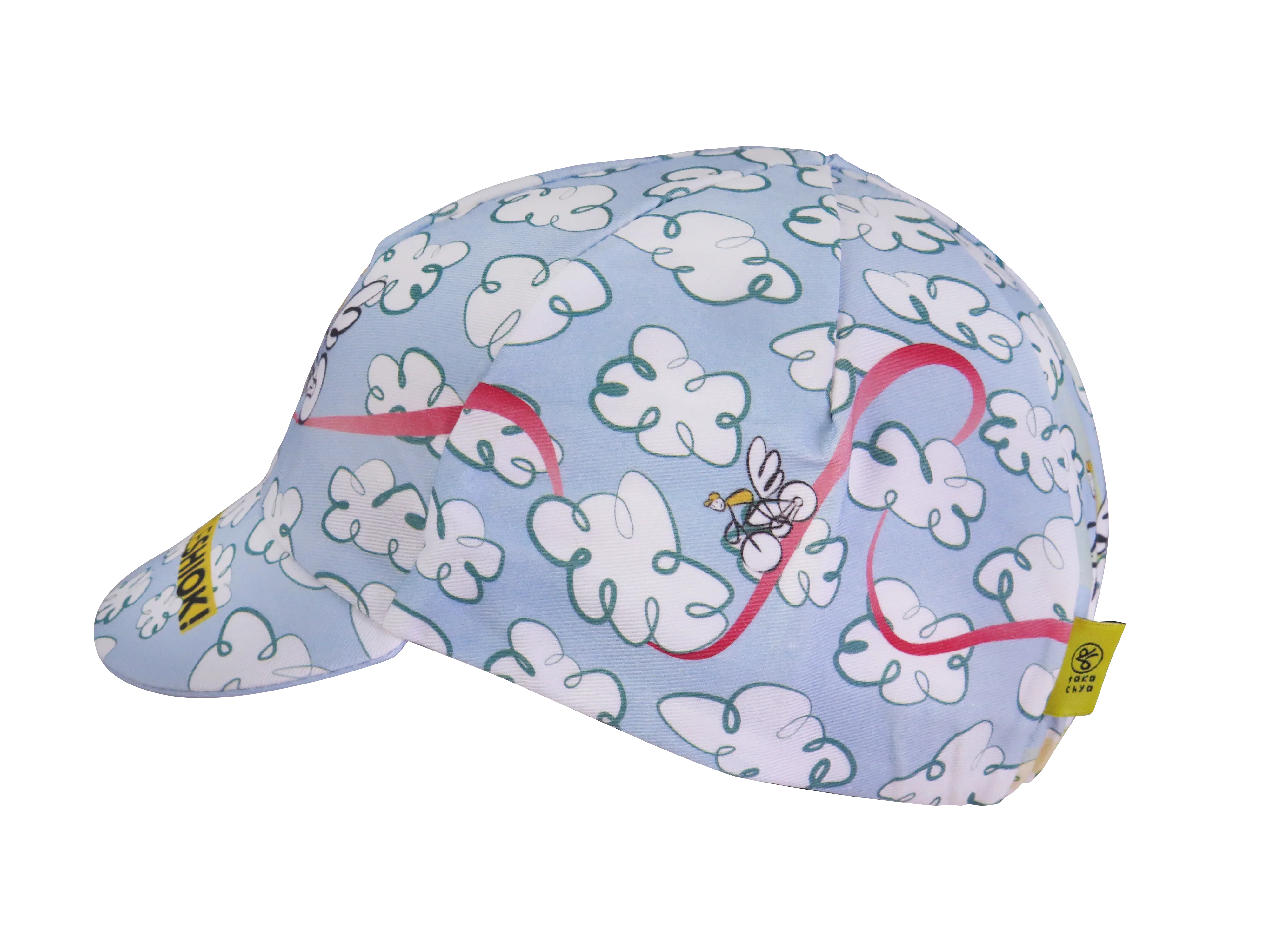A DESIGN BY TAKACHYA | Cycling Cap - Flying Unicorn Sky Blue - Image 6