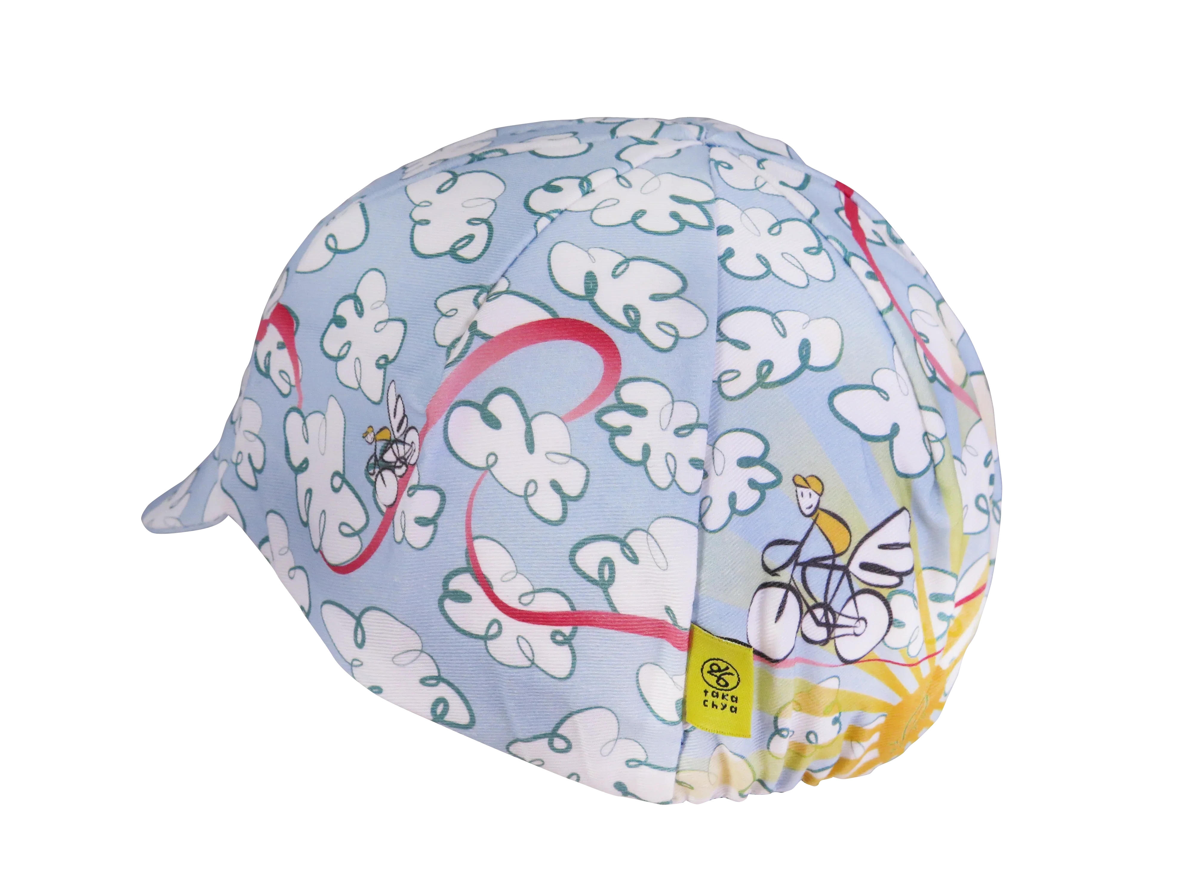 A DESIGN BY TAKACHYA | Cycling Cap - Flying Unicorn Sky Blue - Image 7