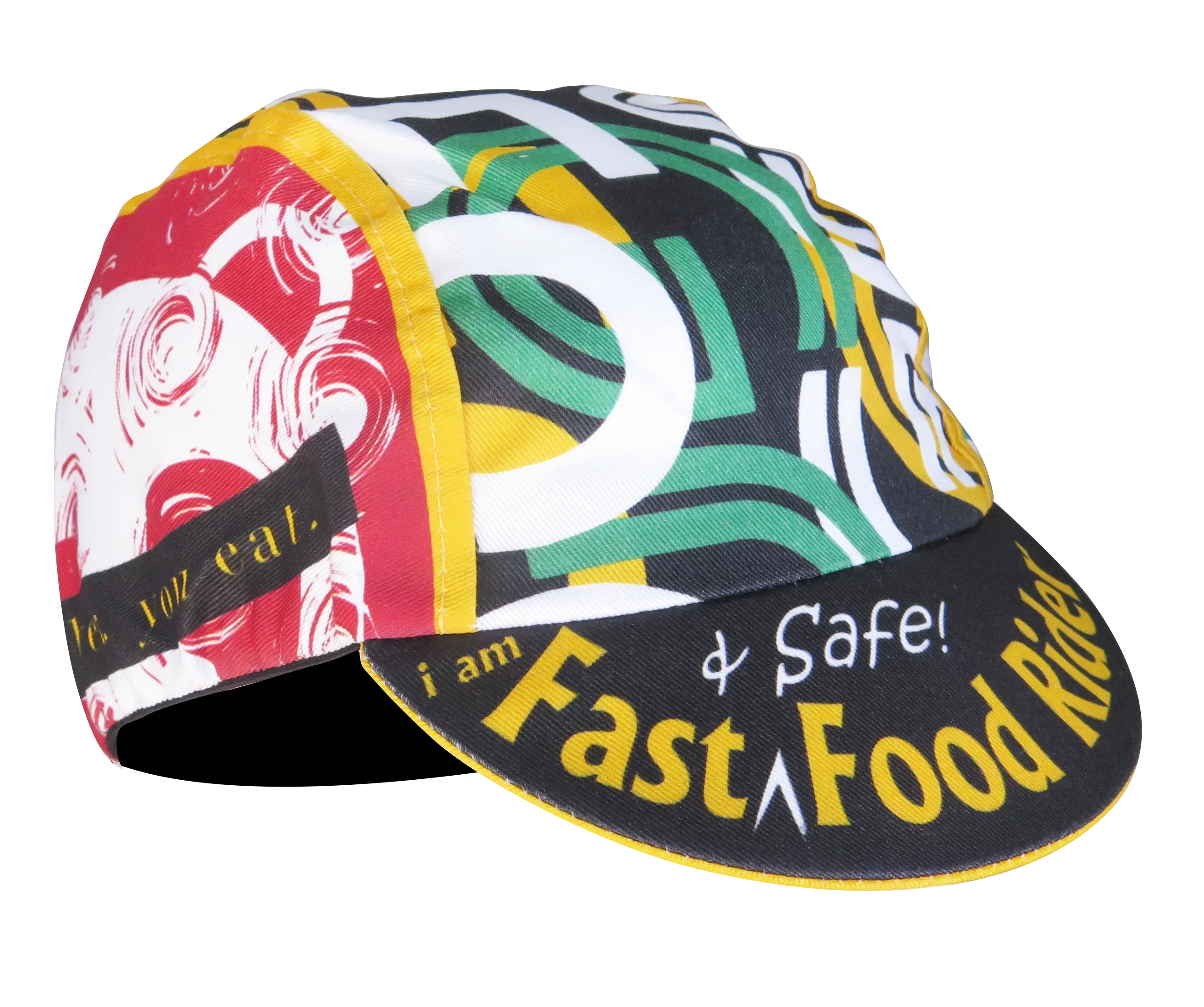 A DESIGN BY TAKACHYA | Cycling Cap - I Am Fast Food Rider (Color) - Image 11