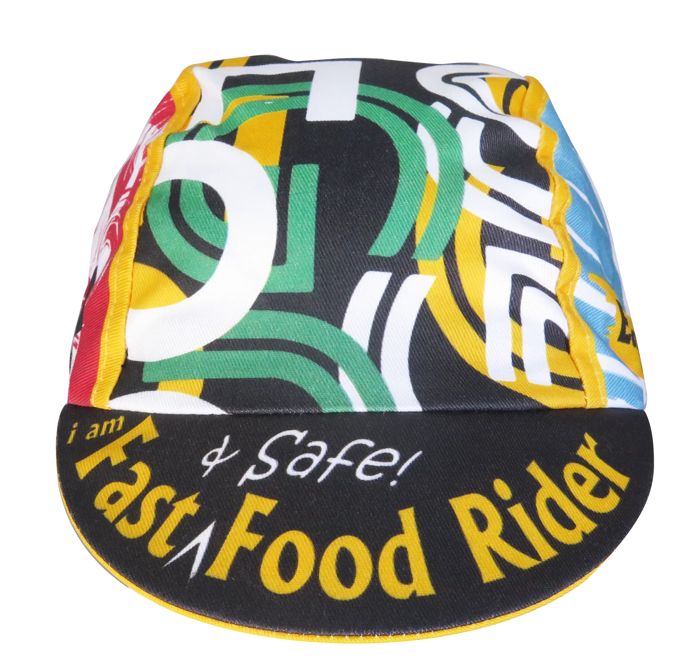 A DESIGN BY TAKACHYA | Cycling Cap - I Am Fast Food Rider (Color) - Image 2