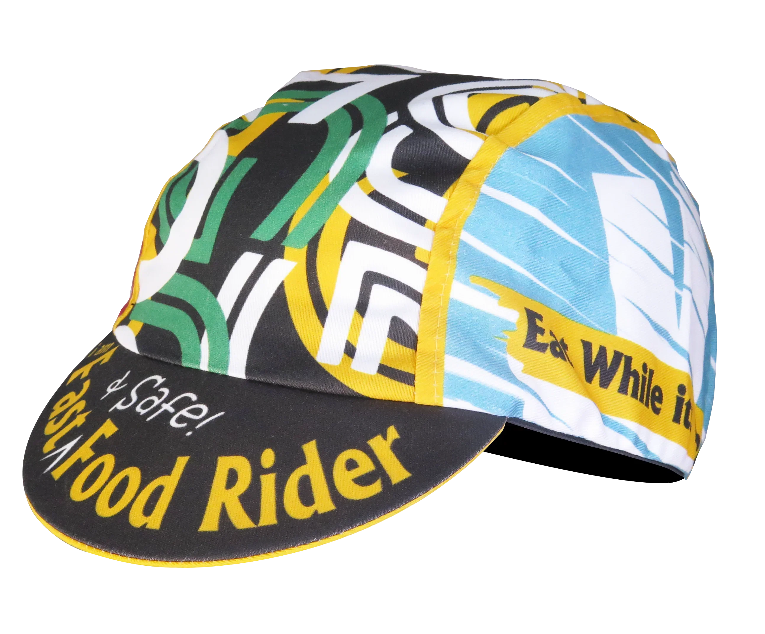 A DESIGN BY TAKACHYA | Cycling Cap - I Am Fast Food Rider (Color) - Image 5