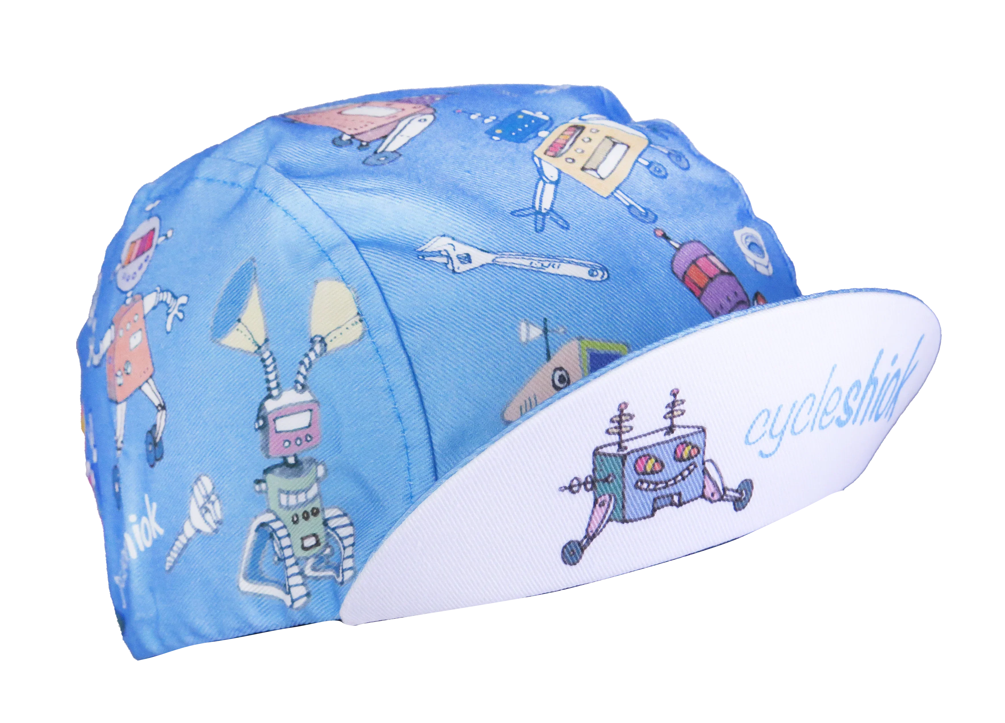A DESIGN BY TAKACHYA | Faizal Caricatures x TKC Blue Robot Cycling Cap