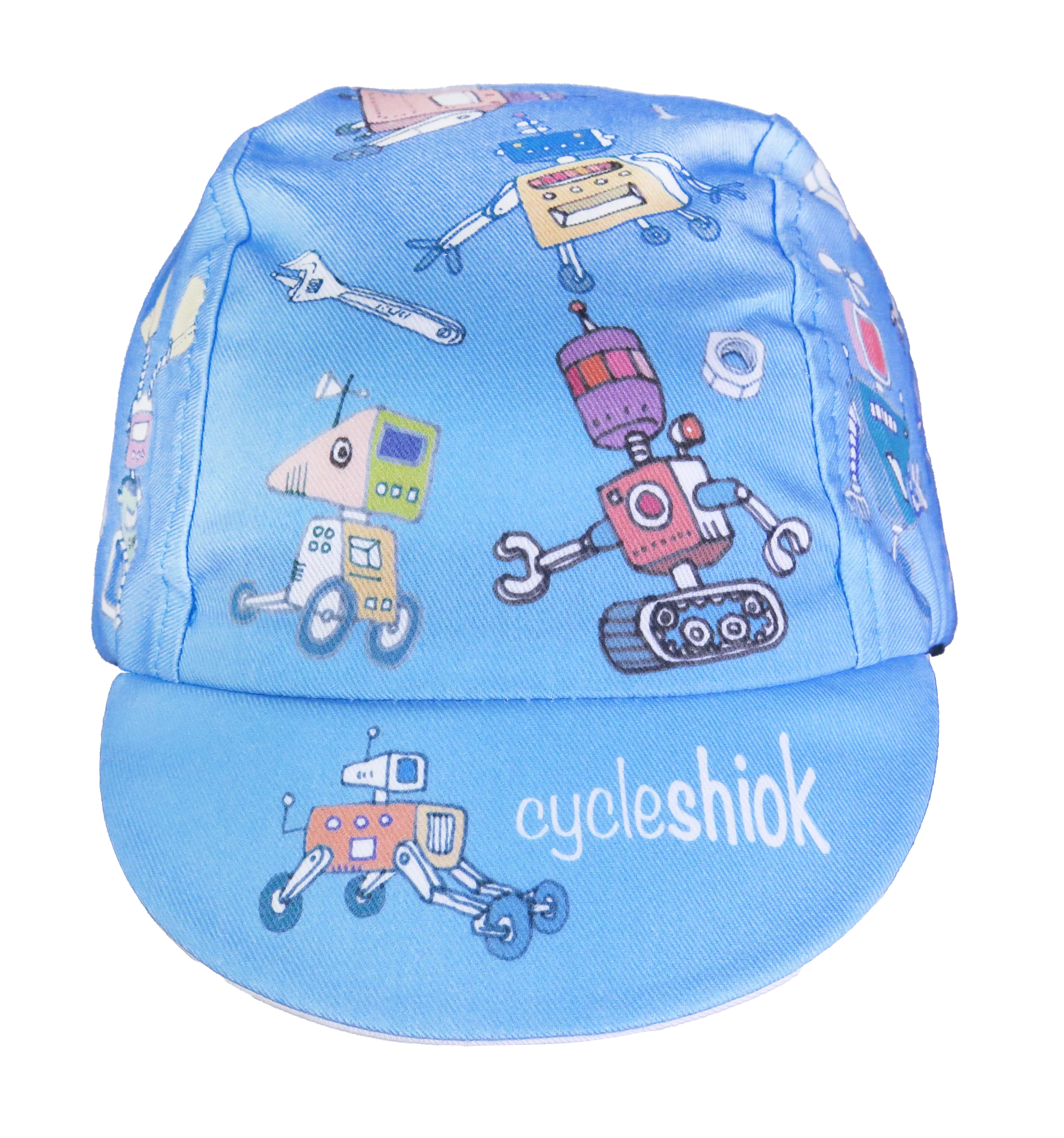 A DESIGN BY TAKACHYA | Faizal Caricatures x TKC Blue Robot Cycling Cap - Image 2