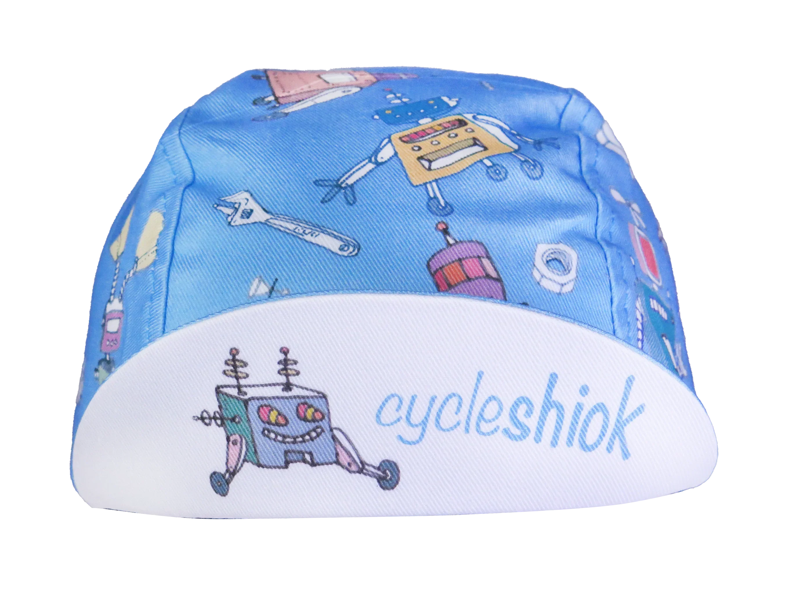 A DESIGN BY TAKACHYA | Faizal Caricatures x TKC Blue Robot Cycling Cap - Image 3