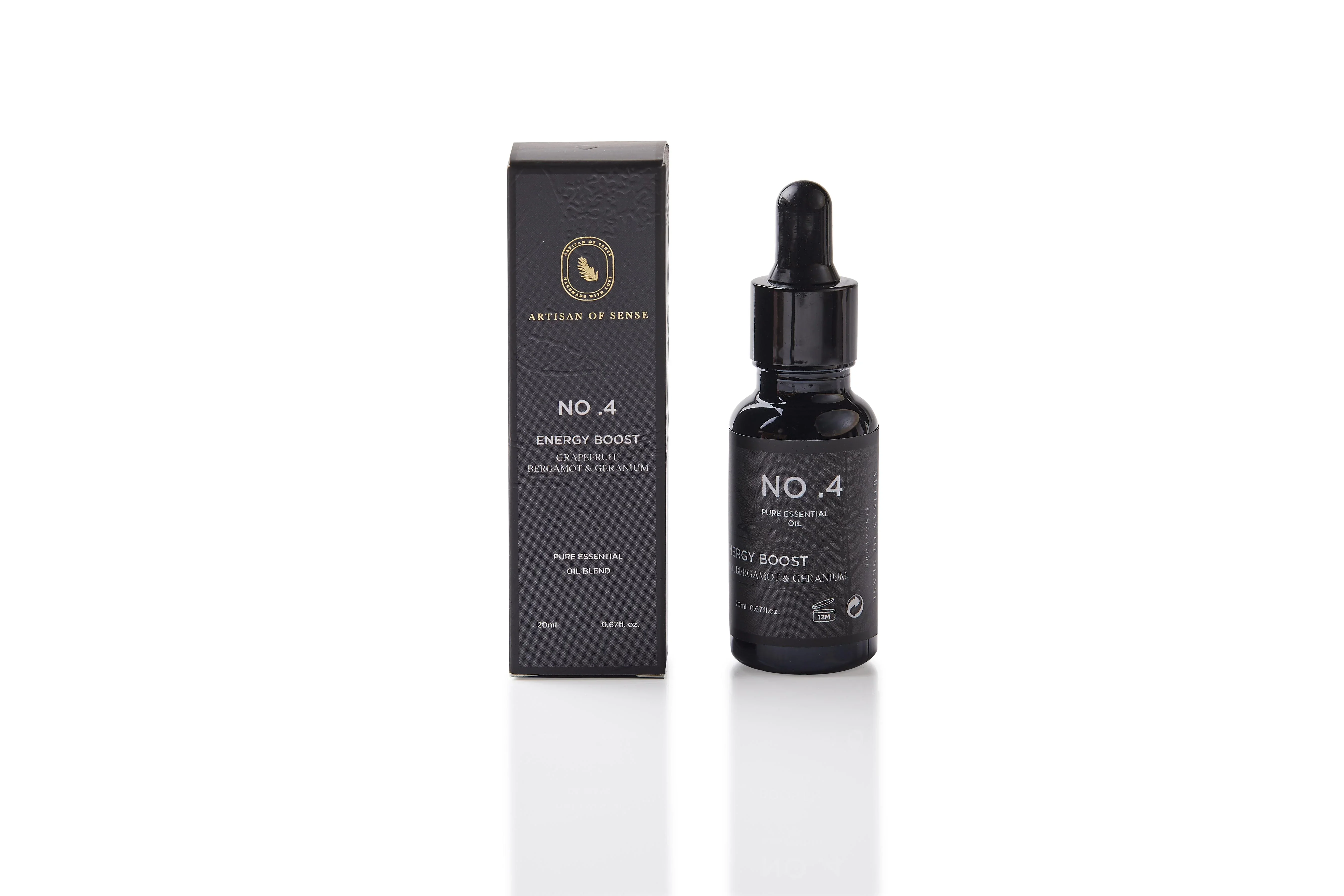 ARTISAN OF SENSE | No.4 Energy Boost Essential Oil Blend | Grapefruit Bergamot & Geranium - Image 2