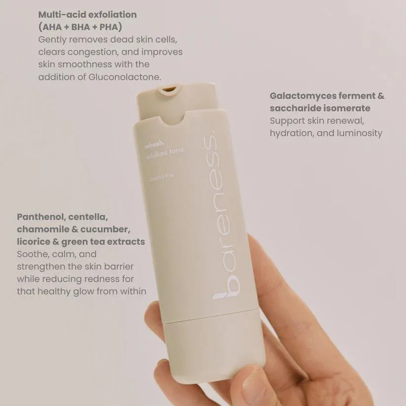 BARENESS SKIN | Refresh Exfoliant Tonic - Image 3