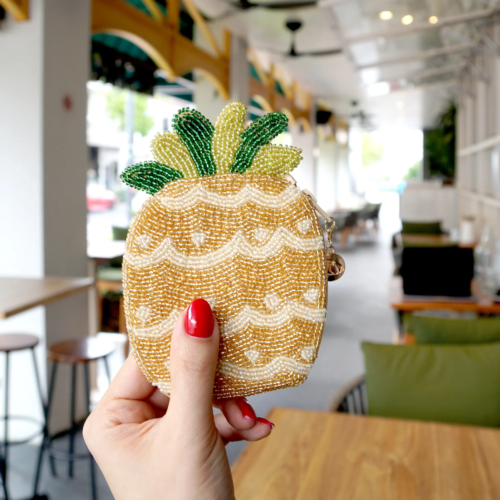 Beaded Coin Purse - Pineapple - Image 4