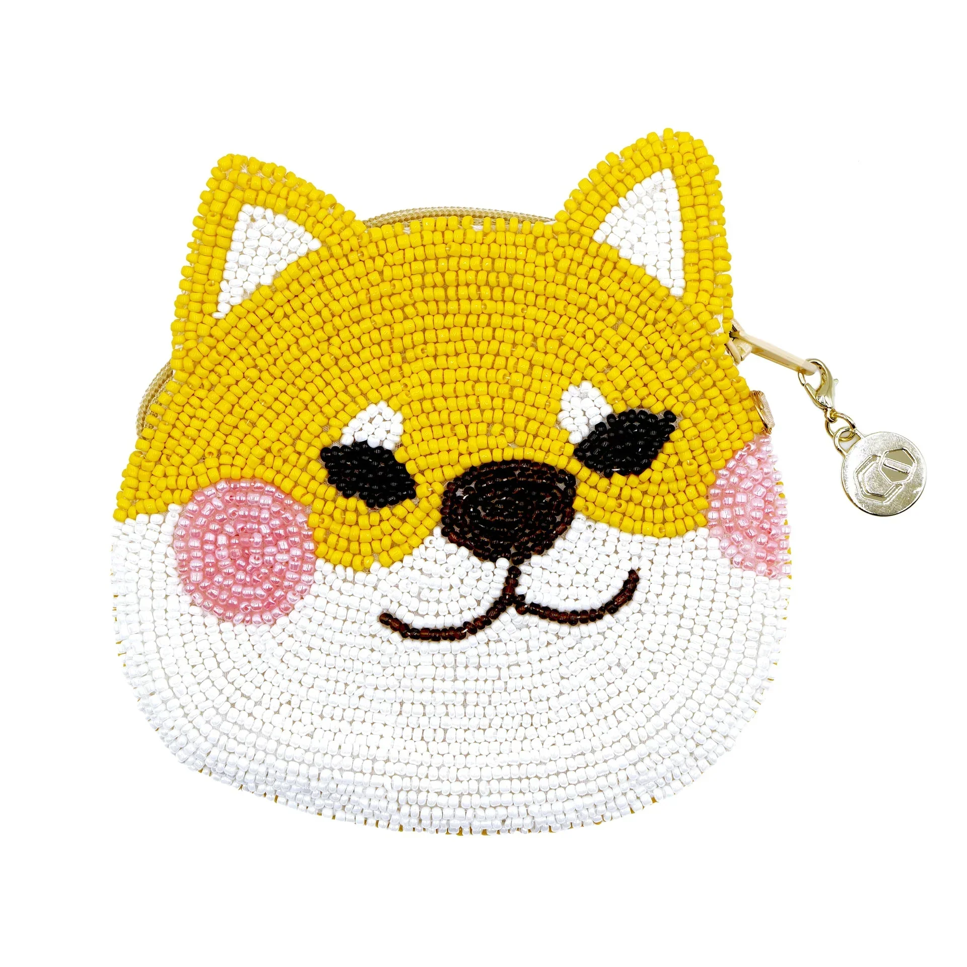 Beaded Coin Purse - Shiba (Yellow) - Image 2