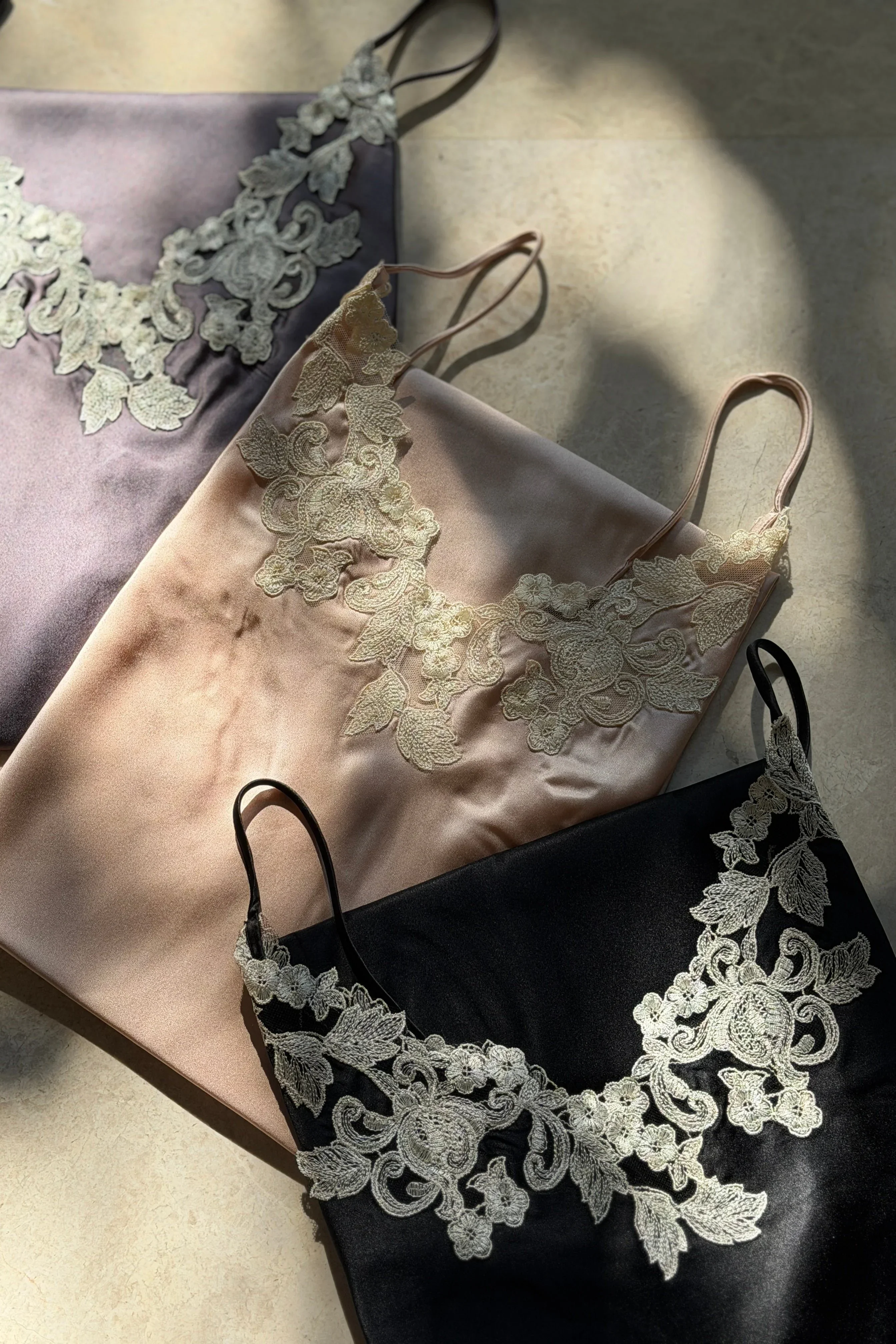 BELLS & BIRDS | Florentine Mulberry Silk Slip (Black) - Image 6