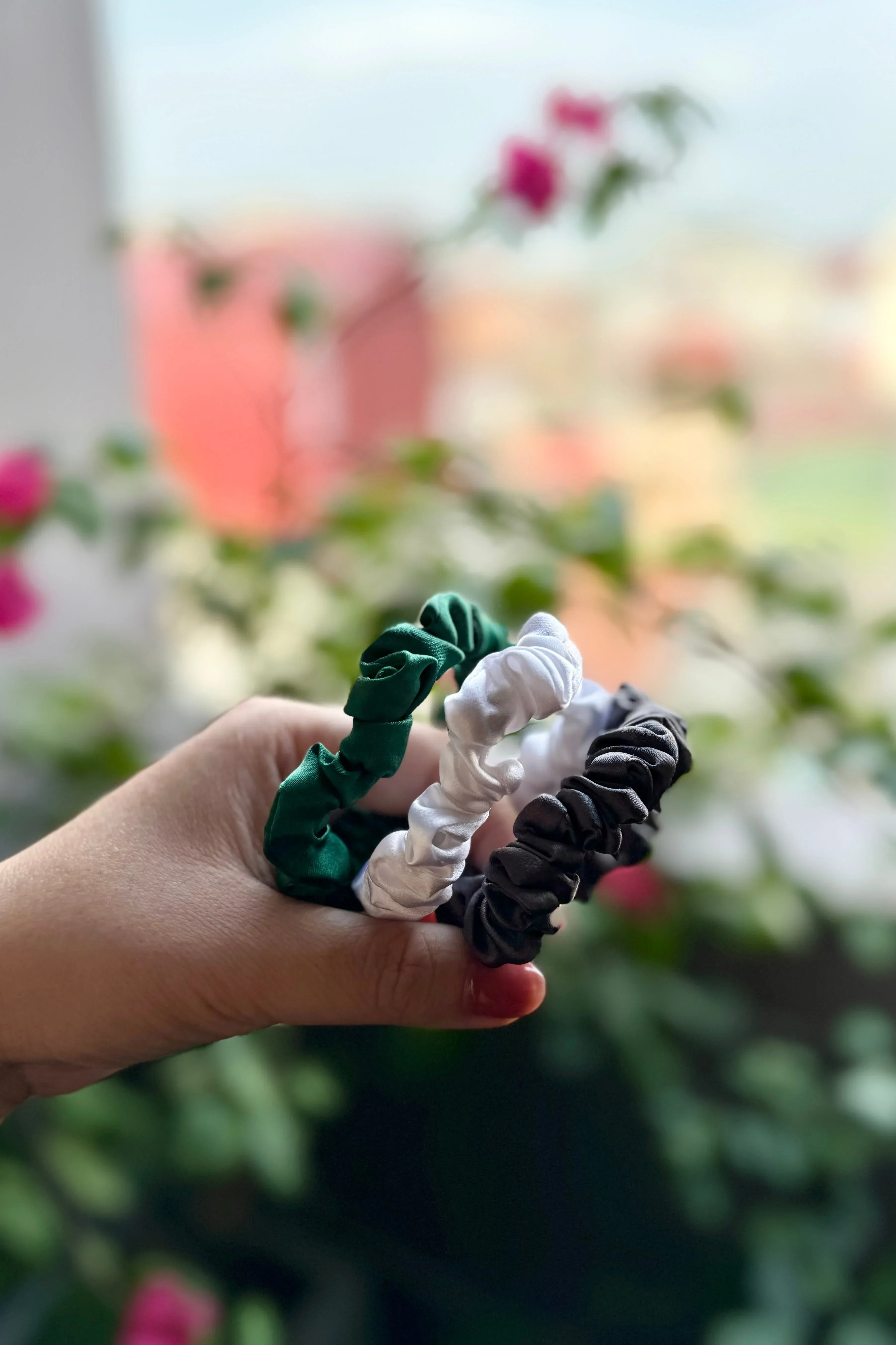 BELLS & BIRDS | Mulberry Silk Scrunchies (Set of 3) - Image 11