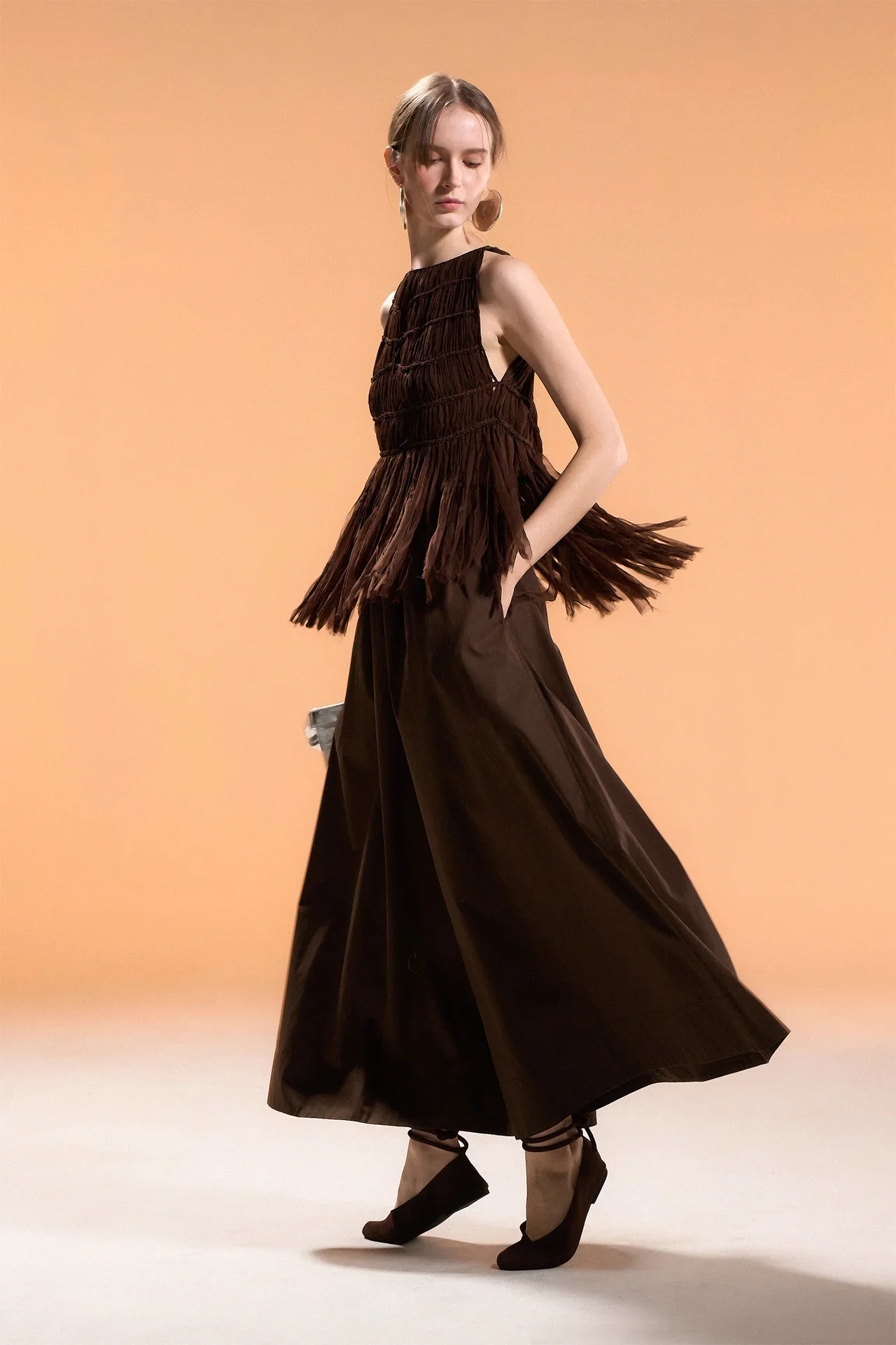 BIASA | MALIA | Elasticated Waist Voluminous Leg Pants - Image 6