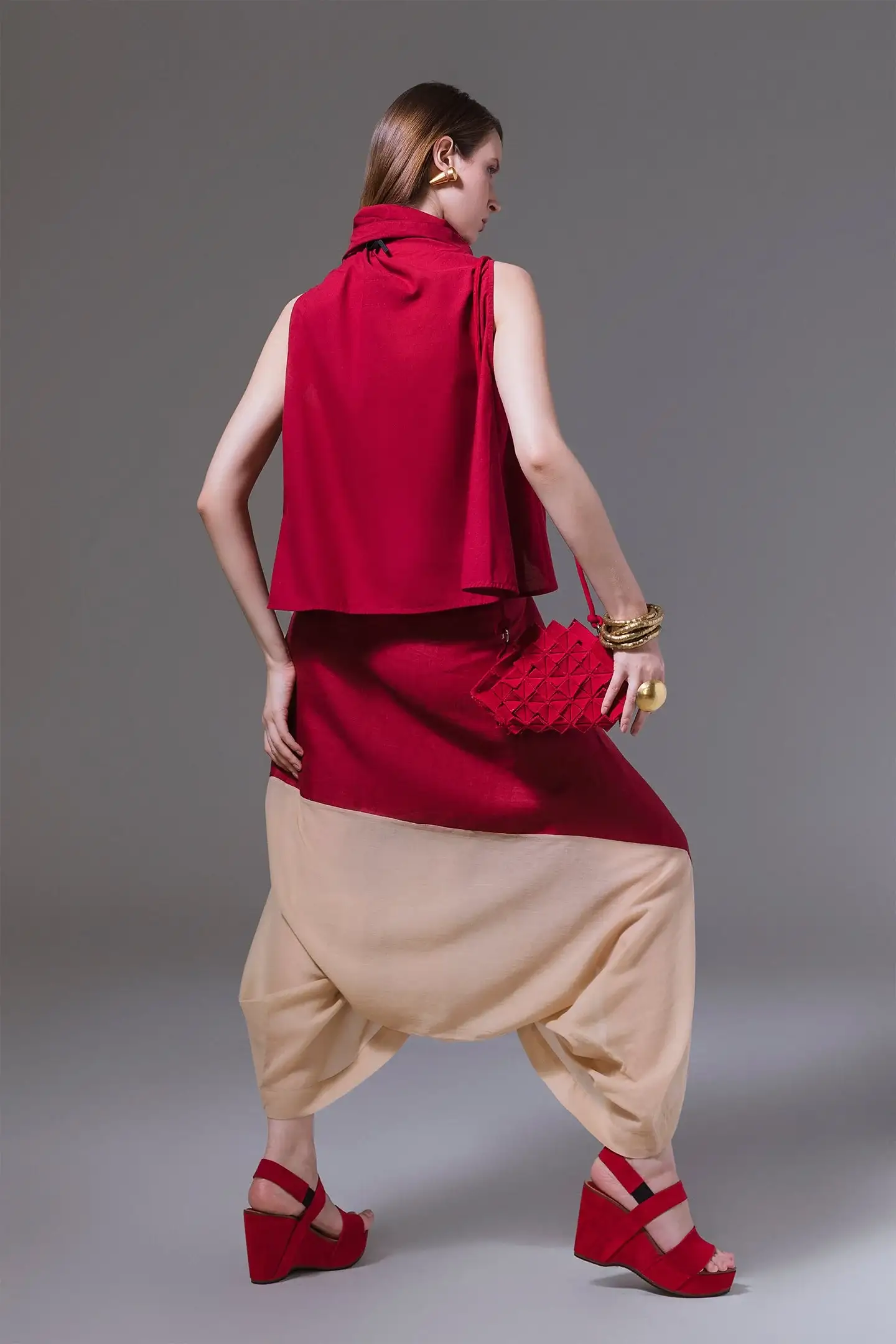 BIASA | Masha | High Cowl Neck Top - Image 2