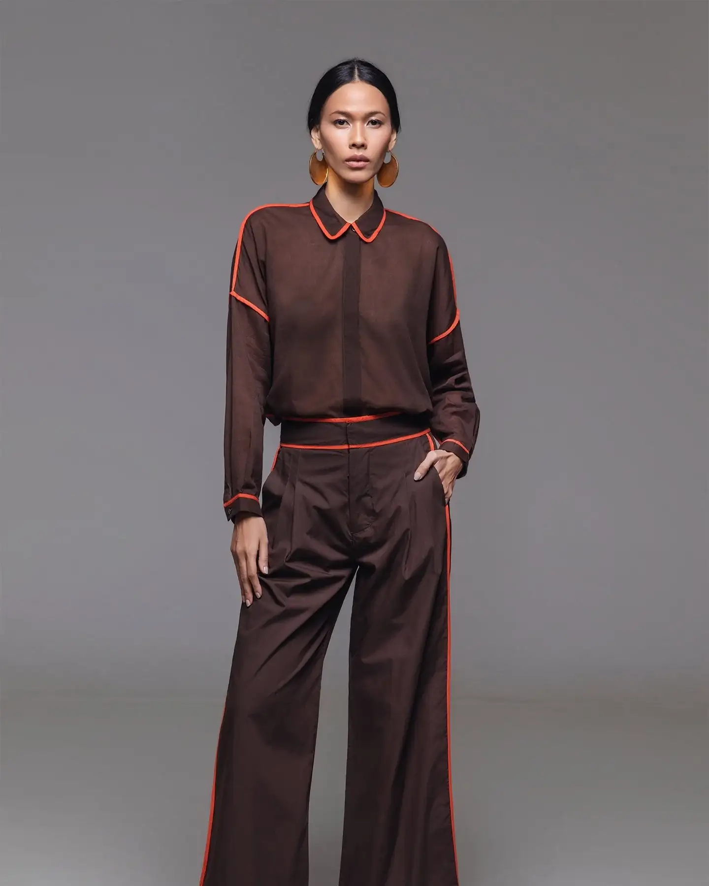 BIASA | Natilie | Contrast Binding Shirt