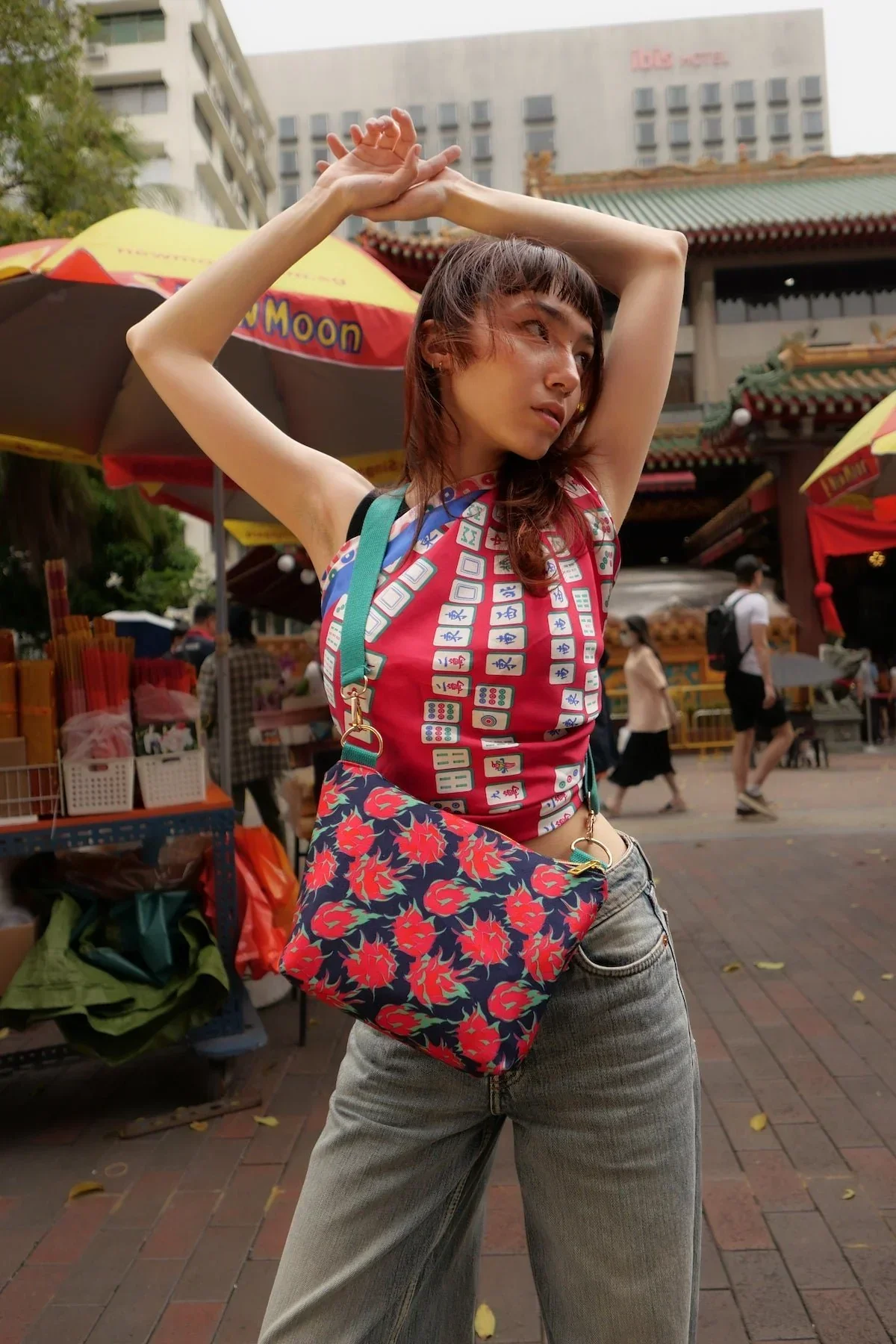 BINARY STYLE | Aunty's Winning Hands Premium Silk Scarf - Image 12