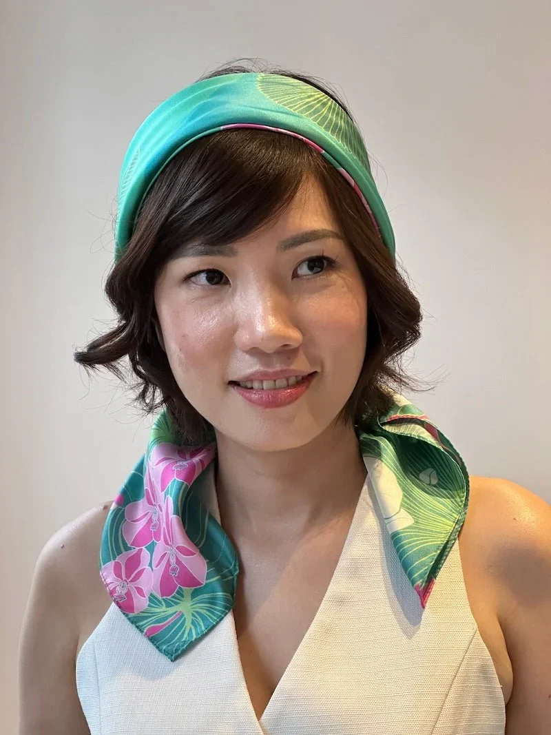 BINARY STYLE | Botanic Oasis By The Bay Silk Scarf - Image 7