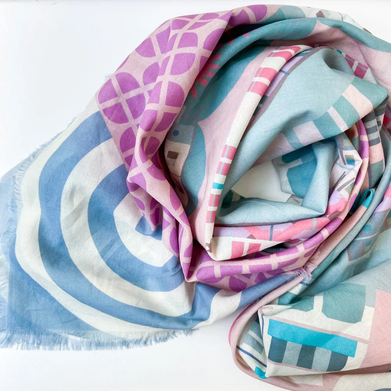BINARY STYLE | Hip Tiong Bahru 115x115cm Square Scarf - Image 3