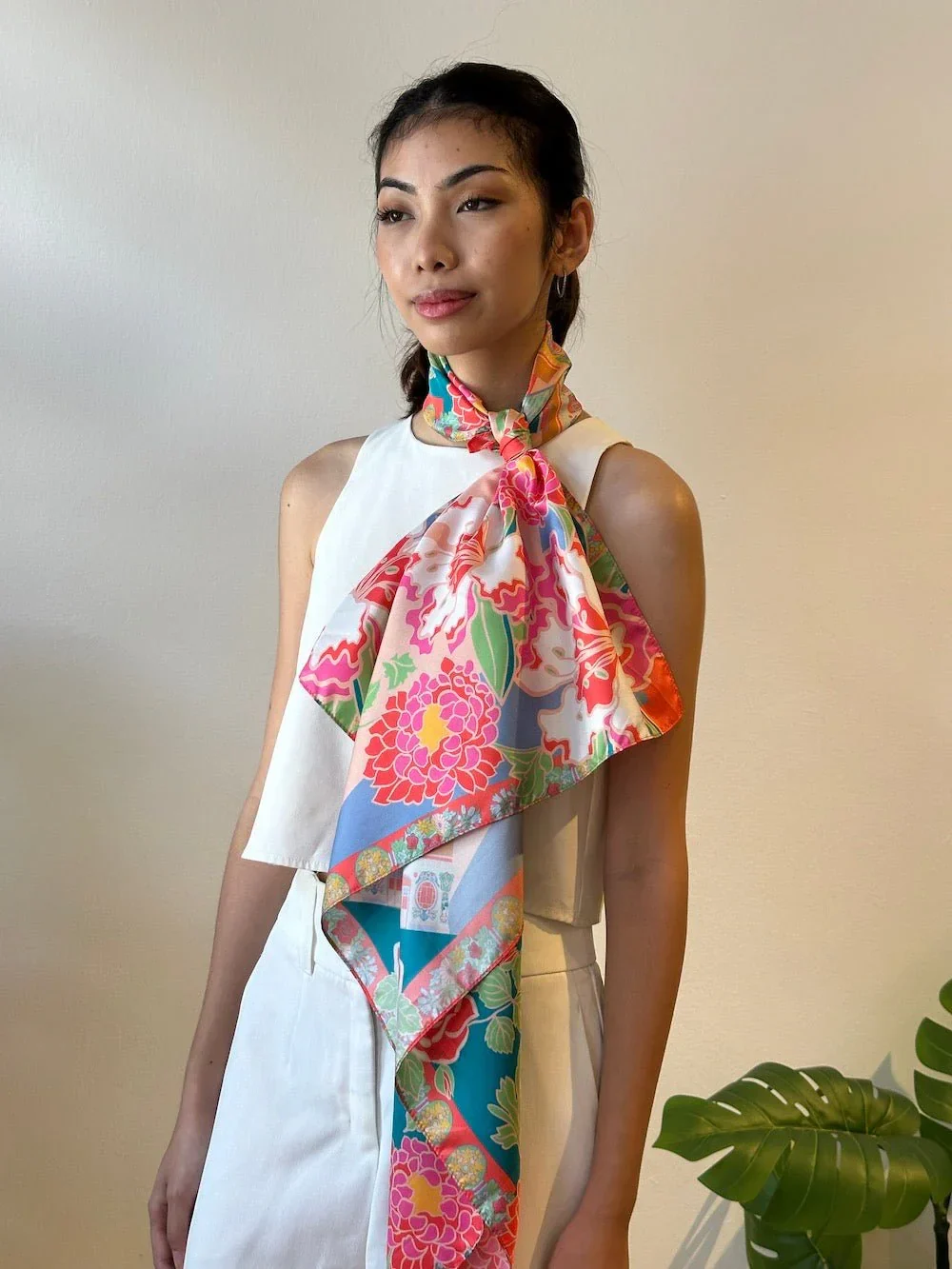 BINARY STYLE | Jalan Besar Silk Square Scarf 87x87cm - Image 3