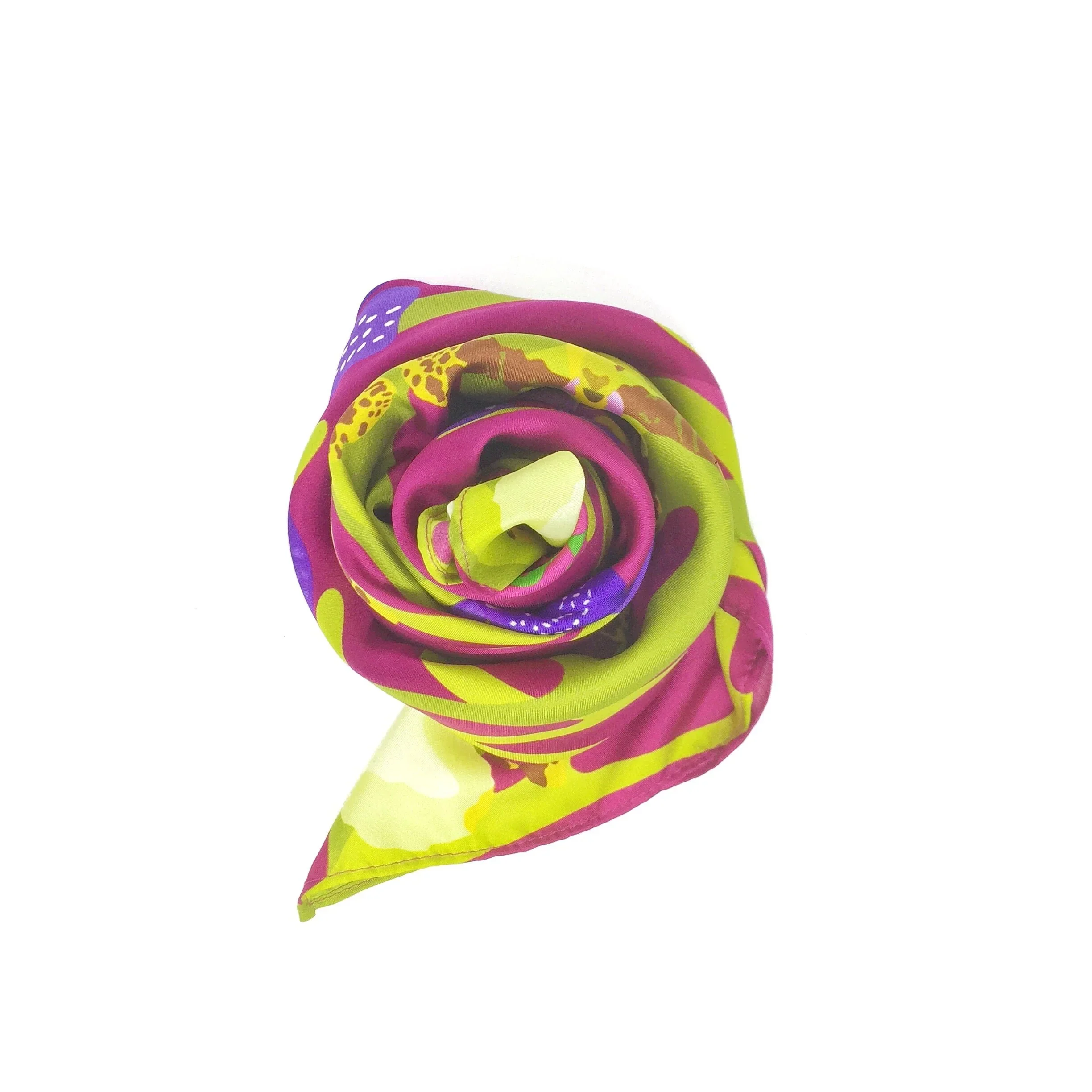 BINARY STYLE | Ochidea Silk Square Scarf 87x87cm - Image 3