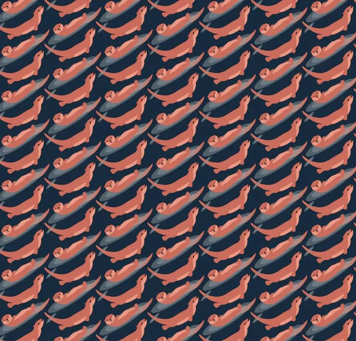 BINARY STYLE | Otters Scardigan Convertible Scarf - Image 4