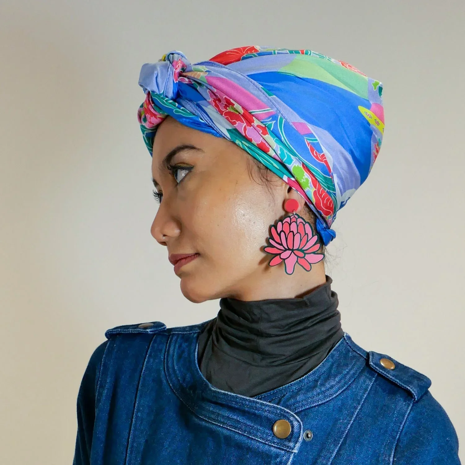 BINARY STYLE | Peranakan Bricollage Premium Silk Scarf - Image 11