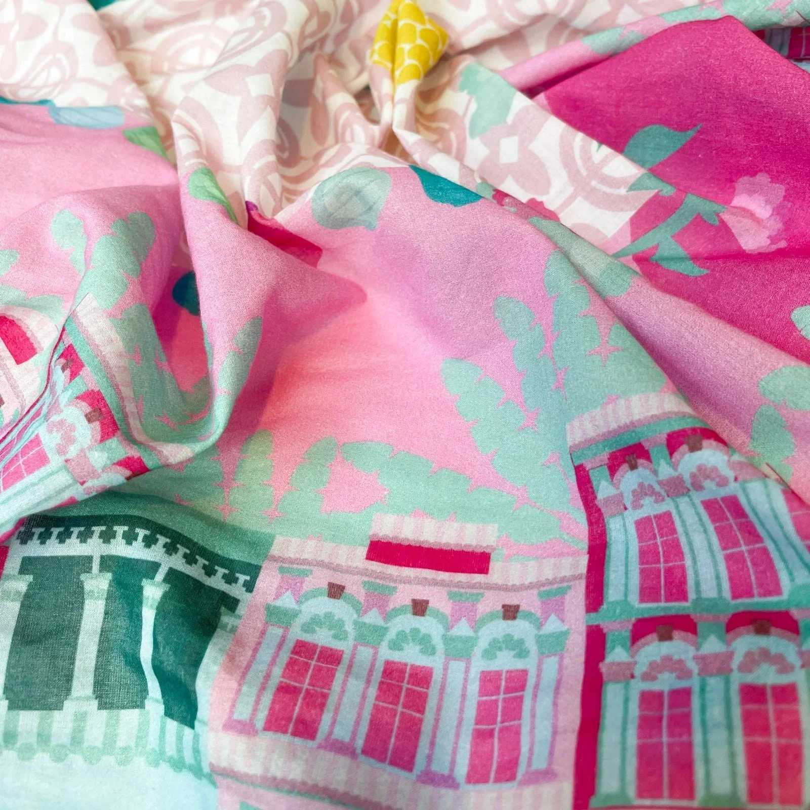 BINARY STYLE | Peranakan Manis 115x115cm Square Scarf - Image 7