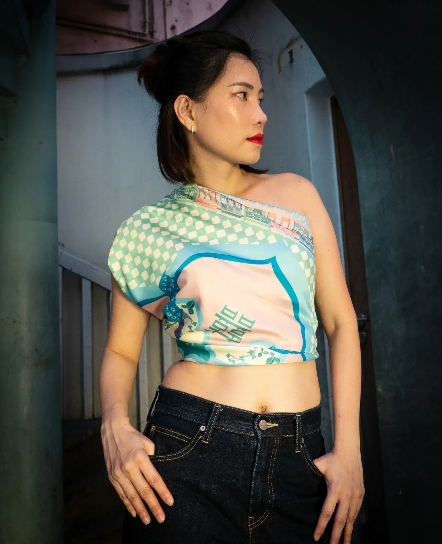 BINARY STYLE | Peranakan Opulence Re-Thread Scarf - Image 2