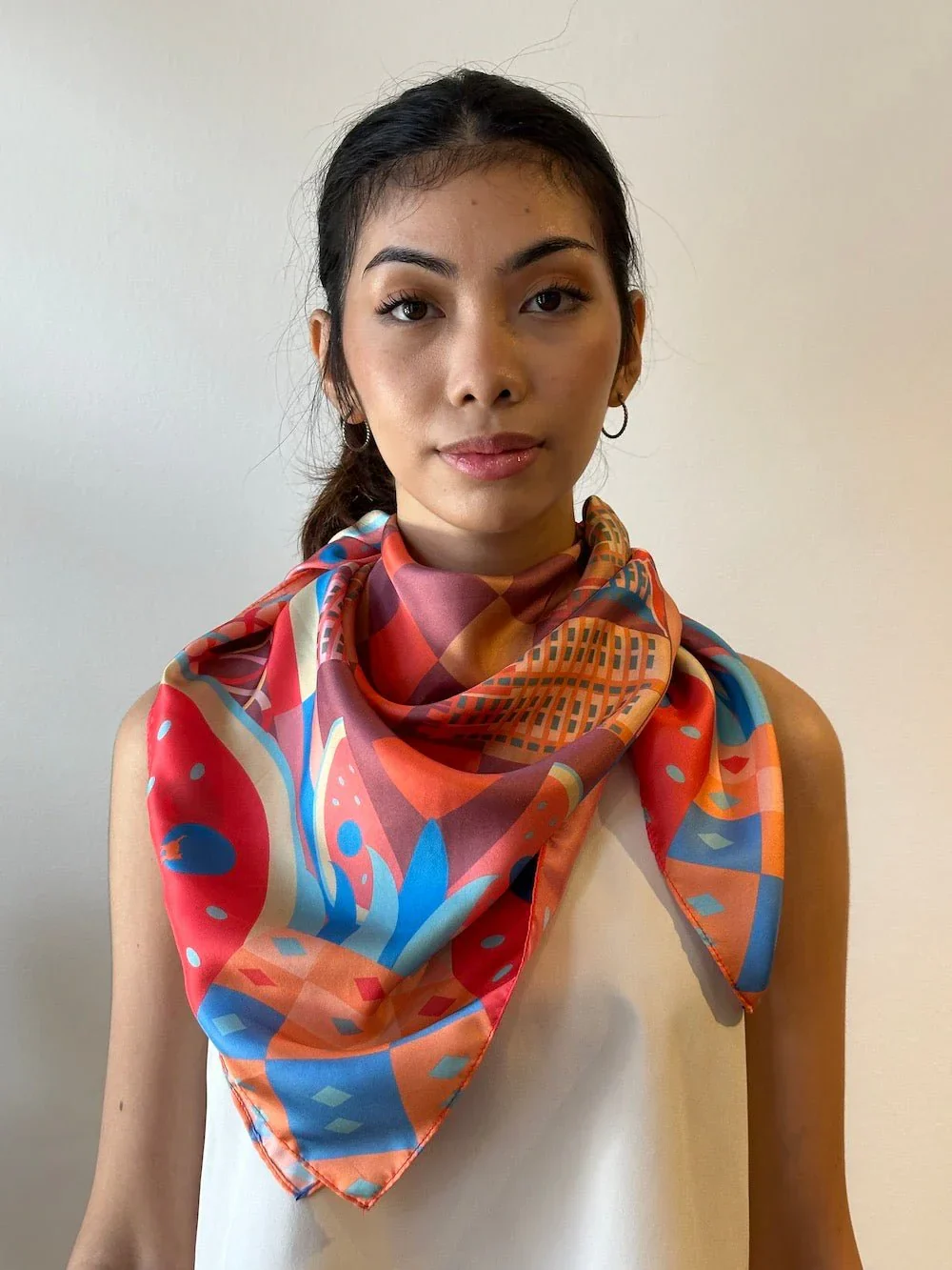 BINARY STYLE | Playground Memories Silk Scarf - Image 3