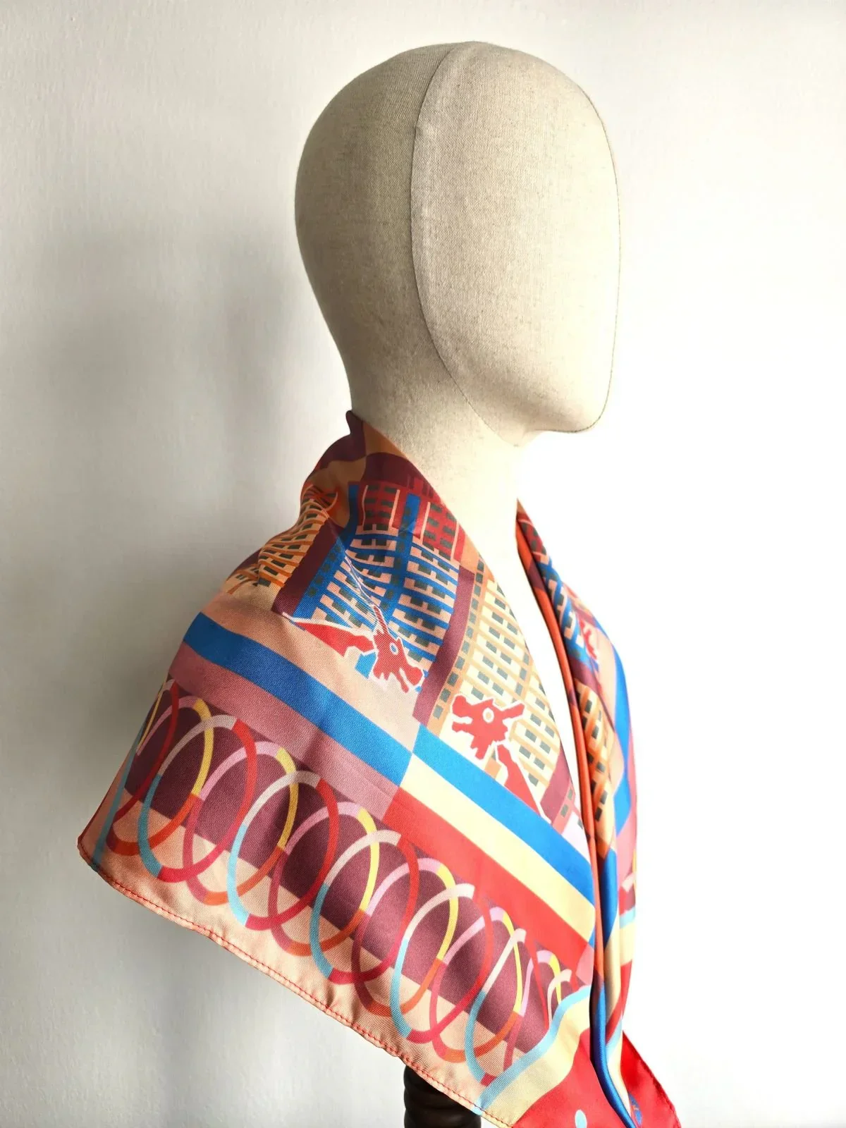 BINARY STYLE | Playground Memories Silk Scarf - Image 5