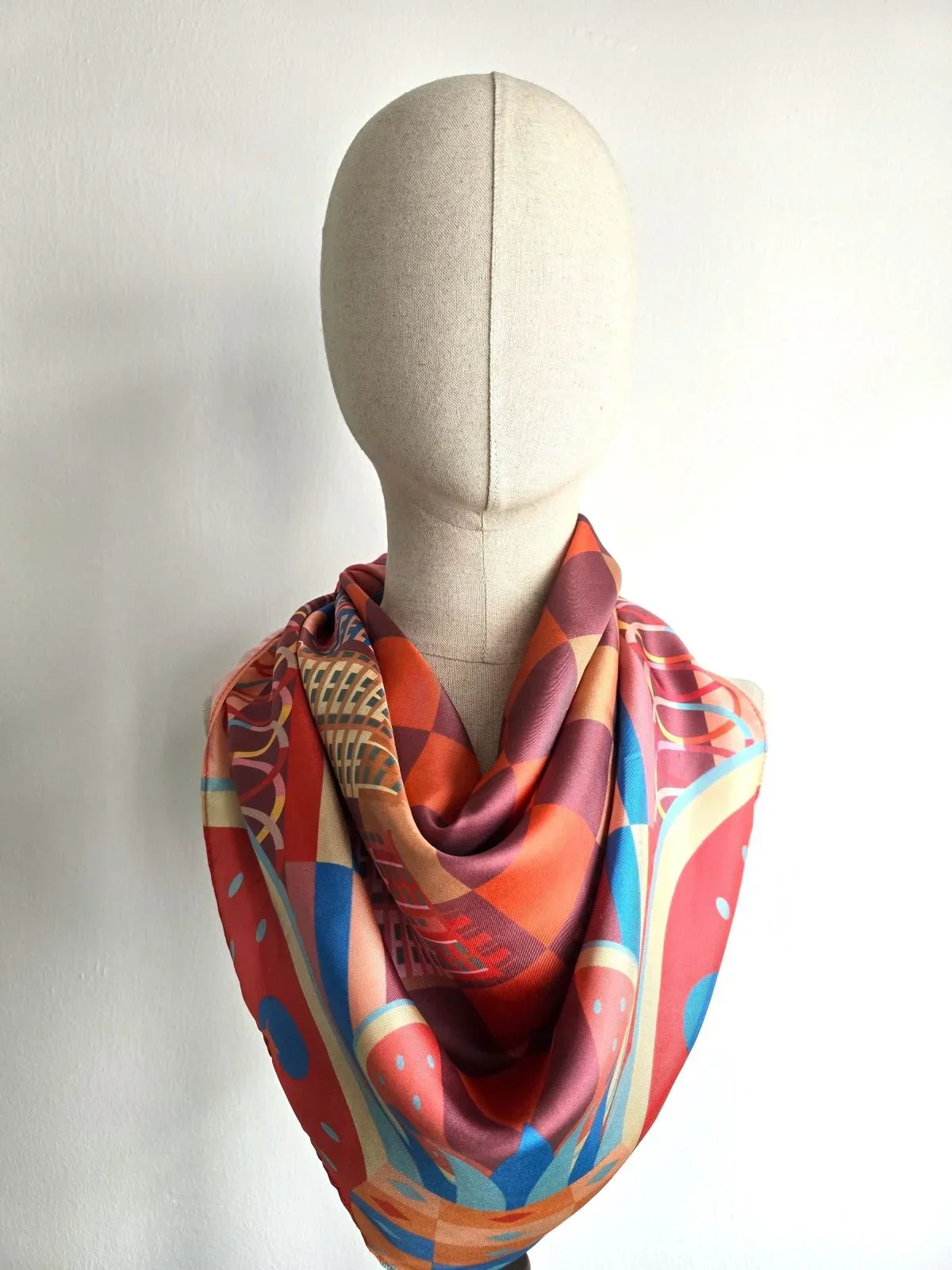 BINARY STYLE | Playground Memories Silk Scarf - Image 8