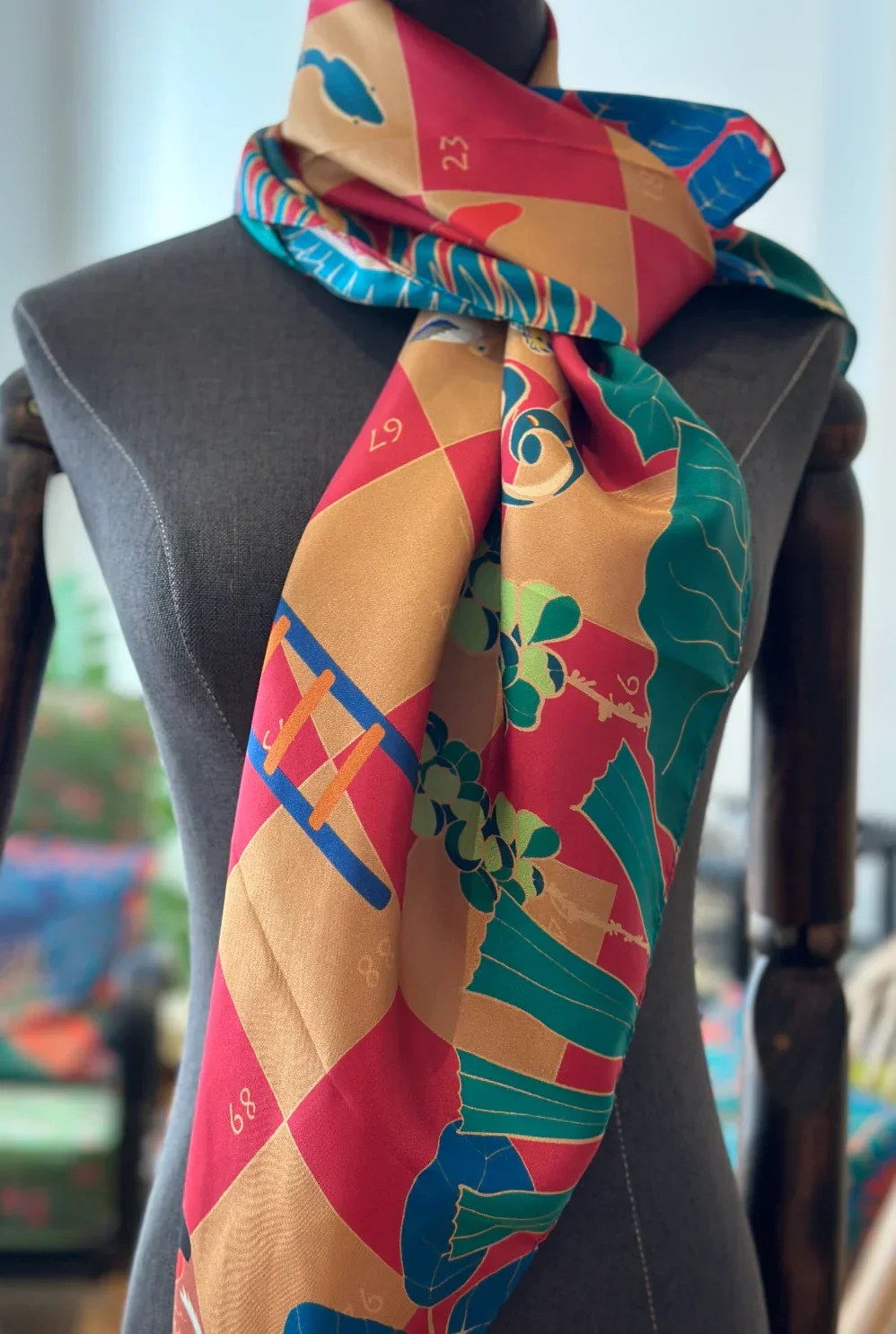 BINARY STYLE | Snake and Ladder Silk Scarf - Image 5