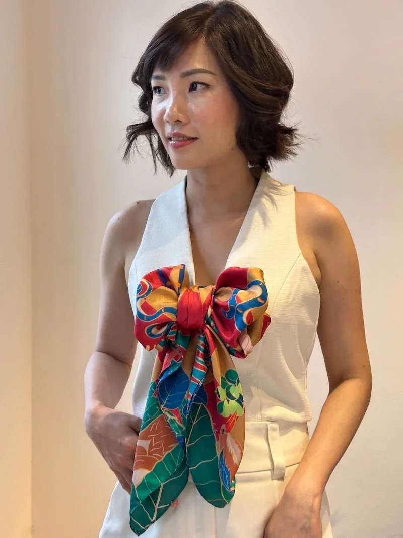 BINARY STYLE | Snake and Ladder Silk Scarf - Image 6
