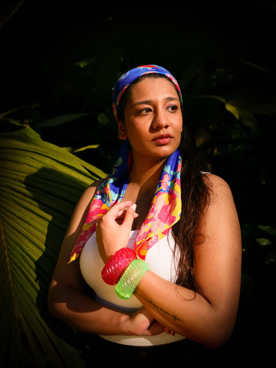 BINARY STYLE | Splendid Little India Premium Silk Scarf - Image 5