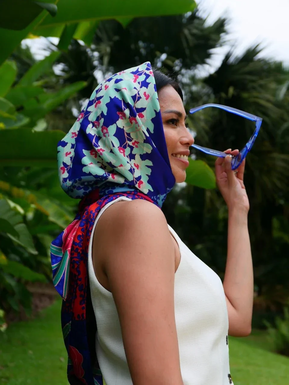 BINARY STYLE | Straits Chinoiserie Premium Silk Scarf - Image 7