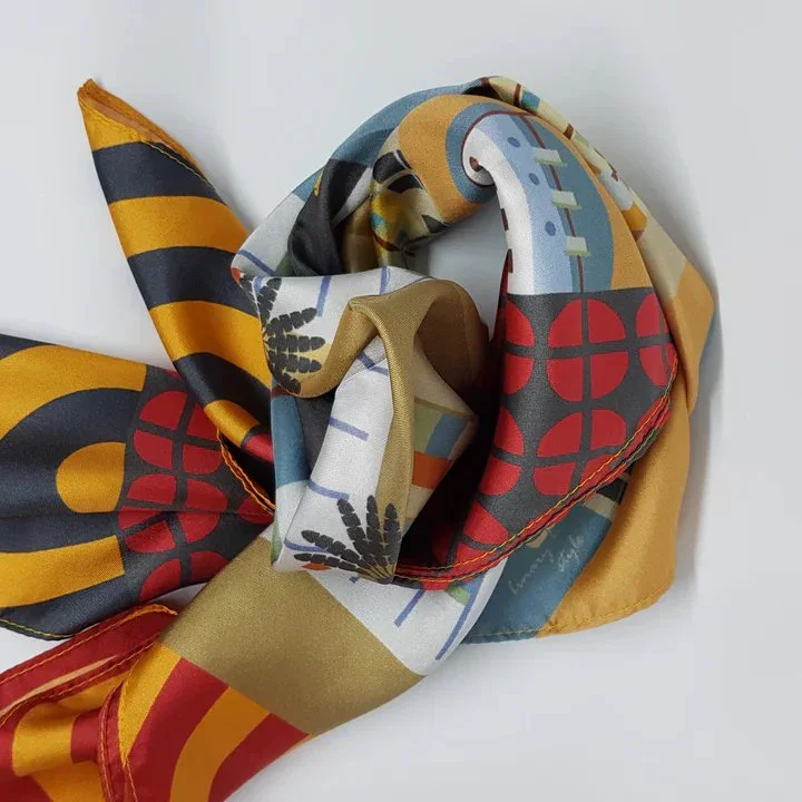 BINARY STYLE | Tiong Bahru Silk Scarf - Image 2