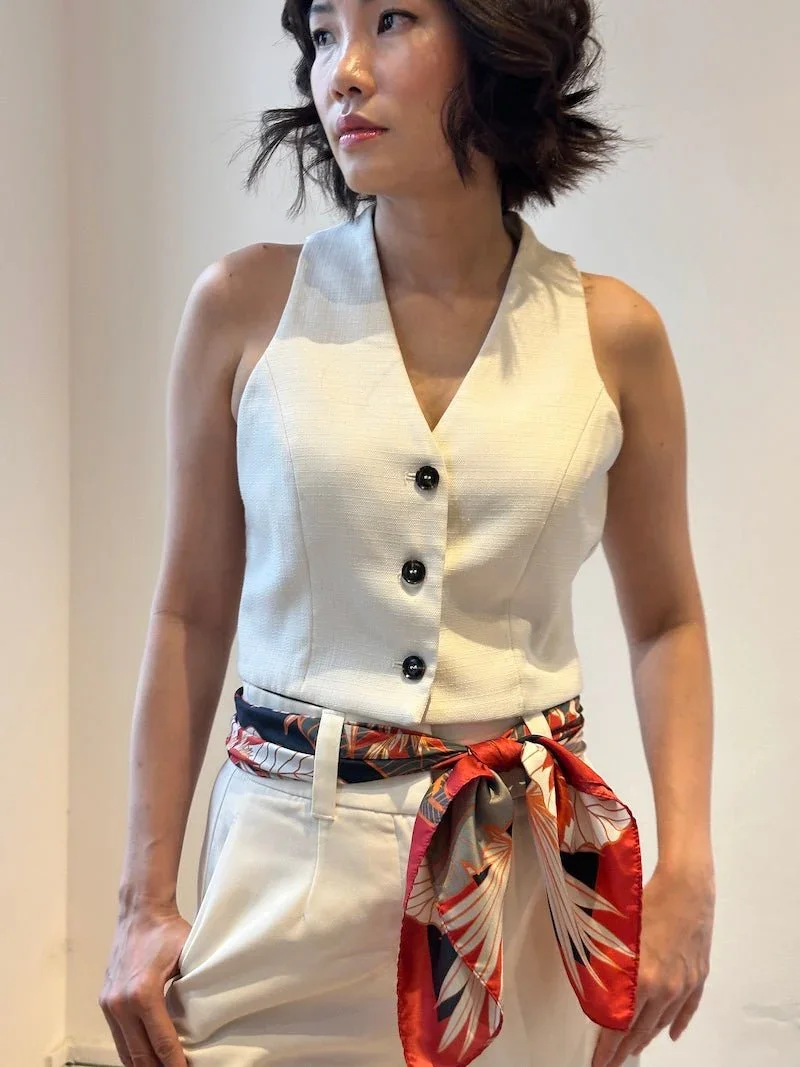 BINARY STYLE | Tropical Party Silk Scarf - Image 12