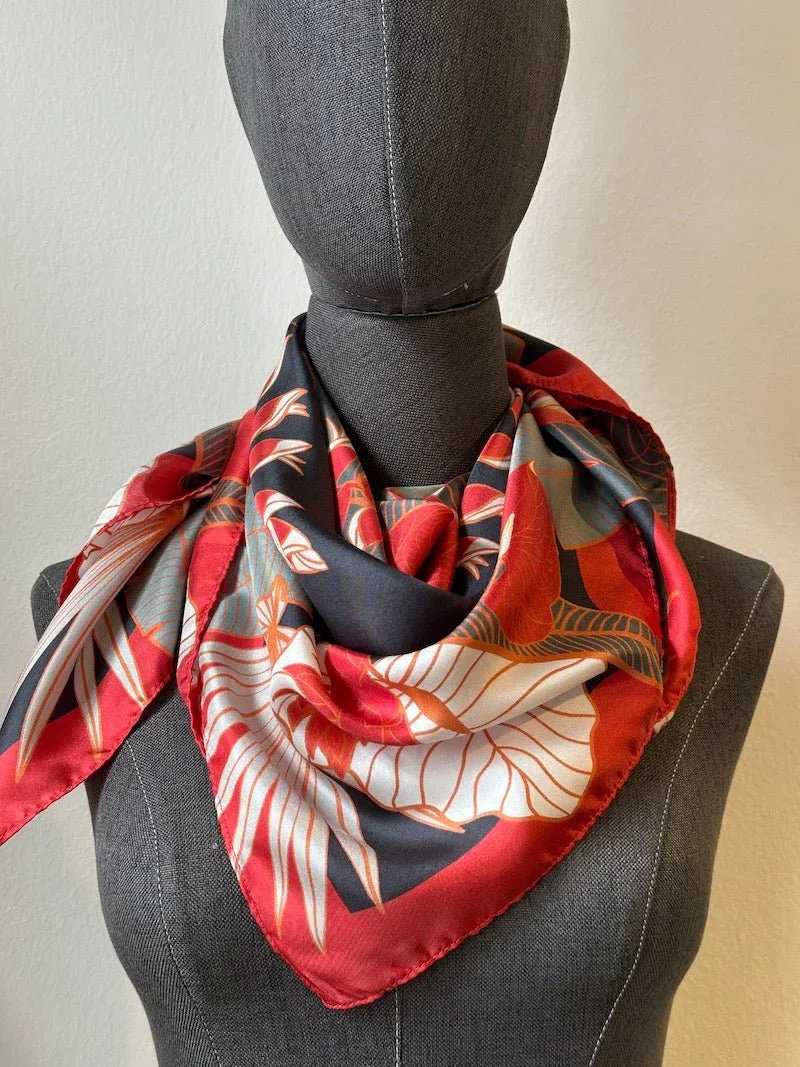 BINARY STYLE | Tropical Party Silk Scarf - Image 5