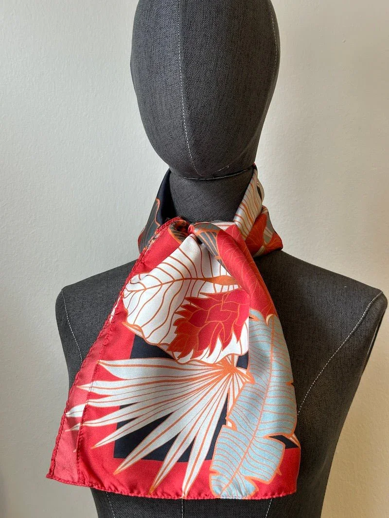 BINARY STYLE | Tropical Party Silk Scarf - Image 6