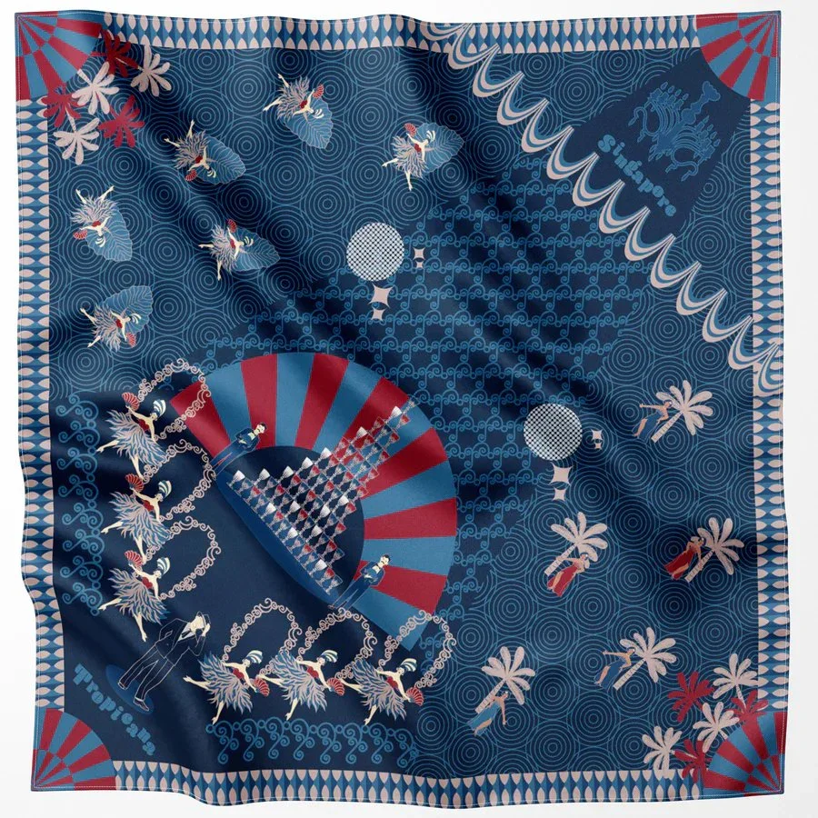 BINARY STYLE | Tropicana Dream Silk Scarf