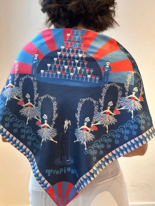 BINARY STYLE | Tropicana Dream Silk Scarf - Image 2
