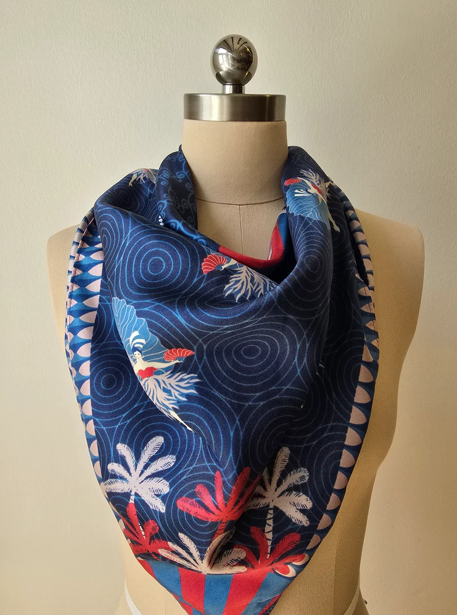 BINARY STYLE | Tropicana Dream Silk Scarf - Image 6